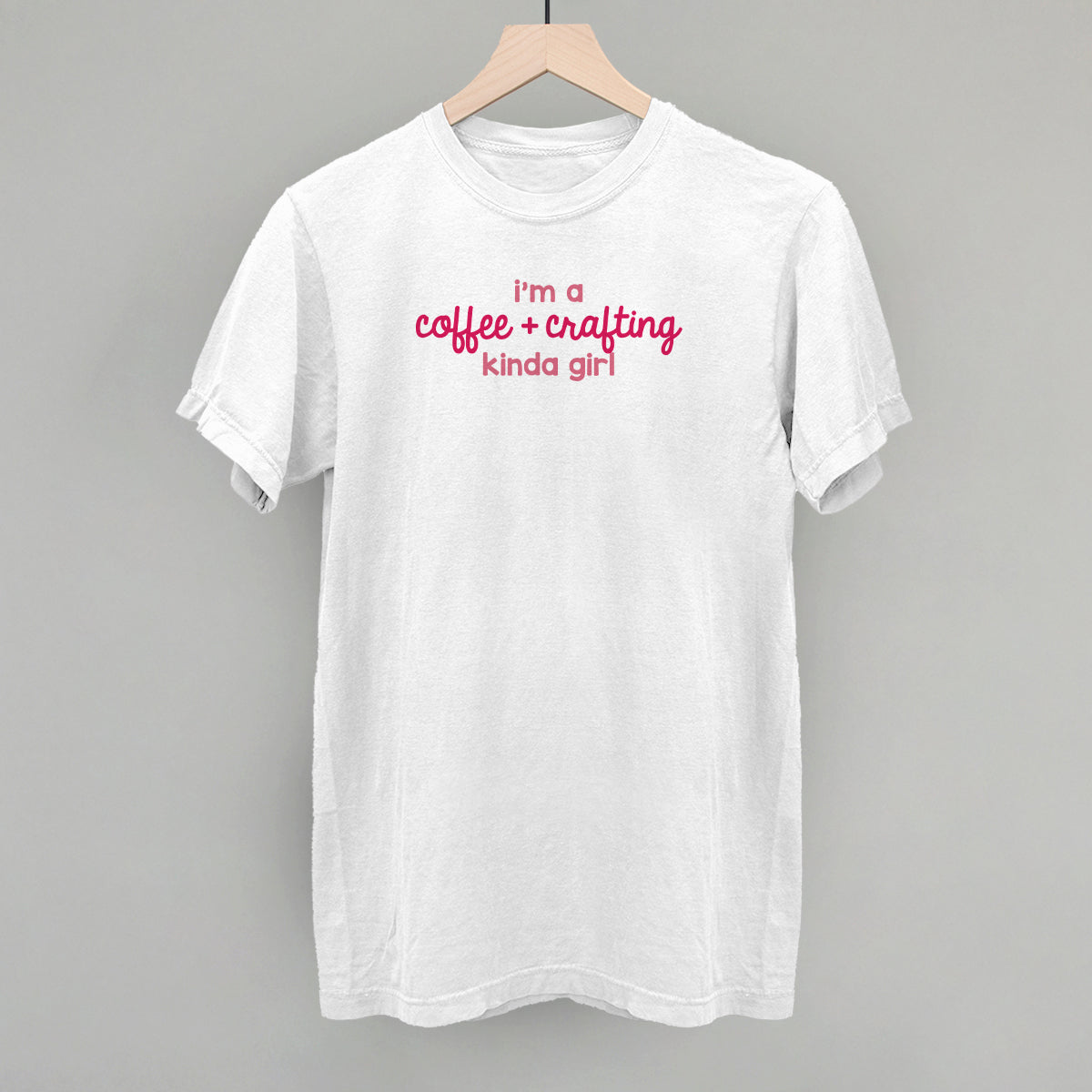 I'm A Coffee + Crafting Kinda Girl - Sweatshirt, White - Bexa Boutique