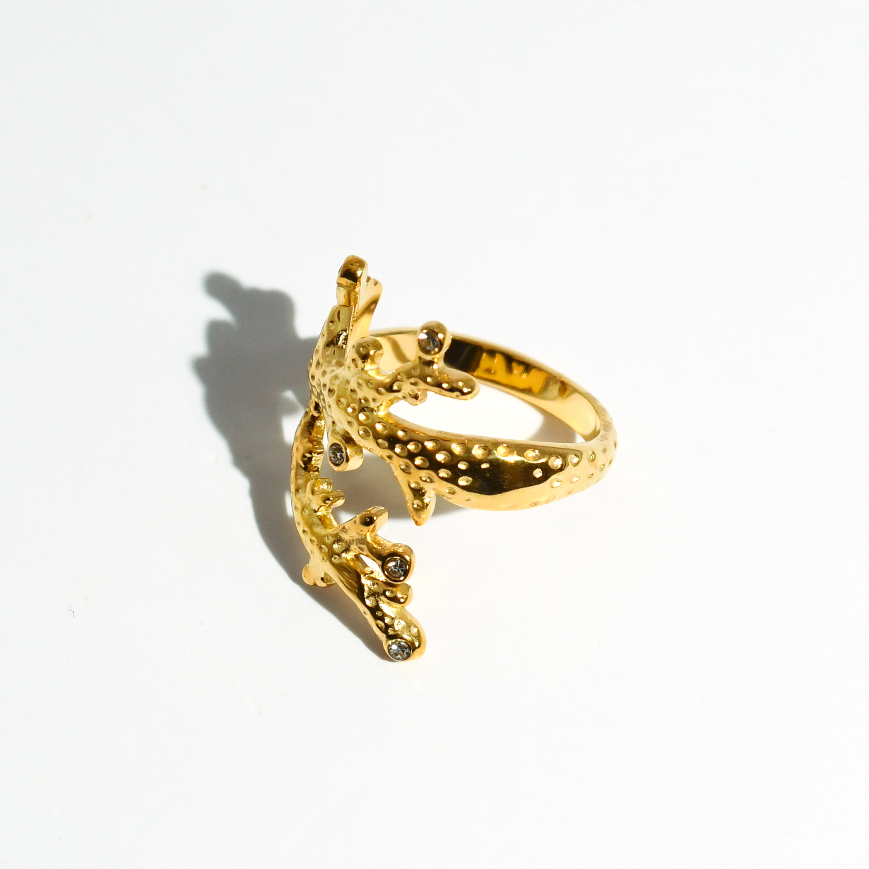 Coral Crown Ring