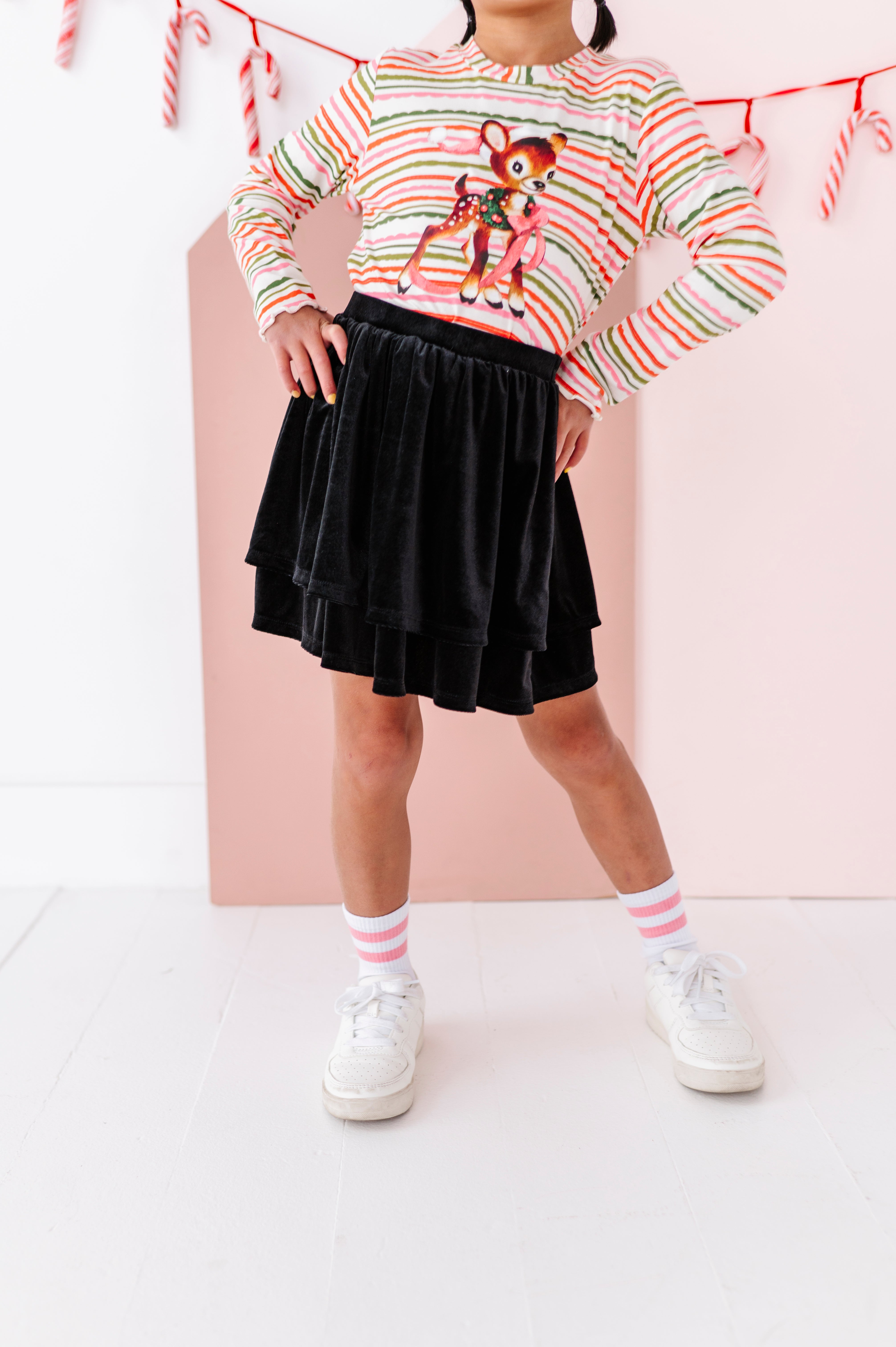 Black Velvet Skort | 2-Tiered SKORT