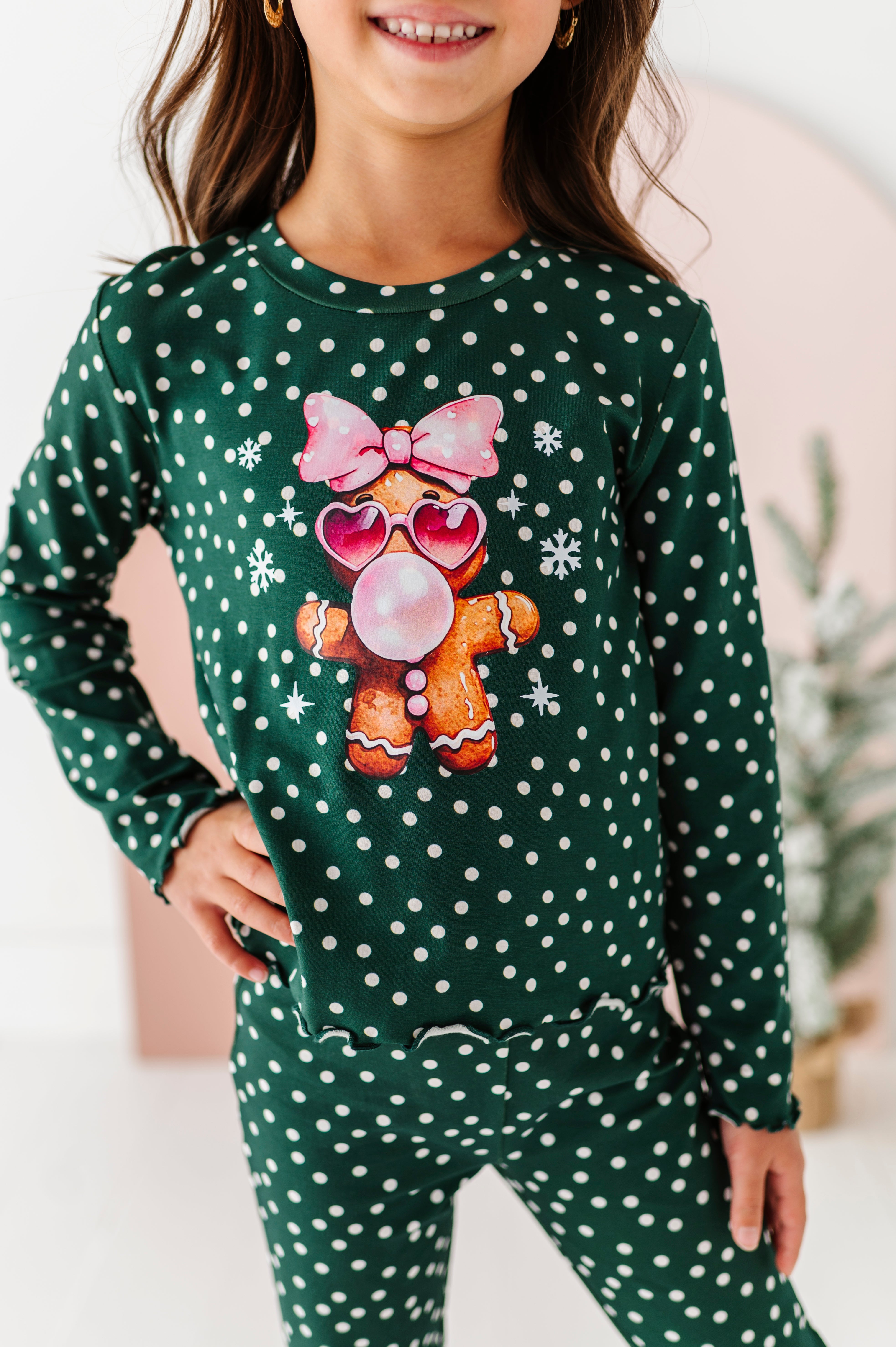 Bubblegum Gingerbread Top| Bamboo Long Sleeve