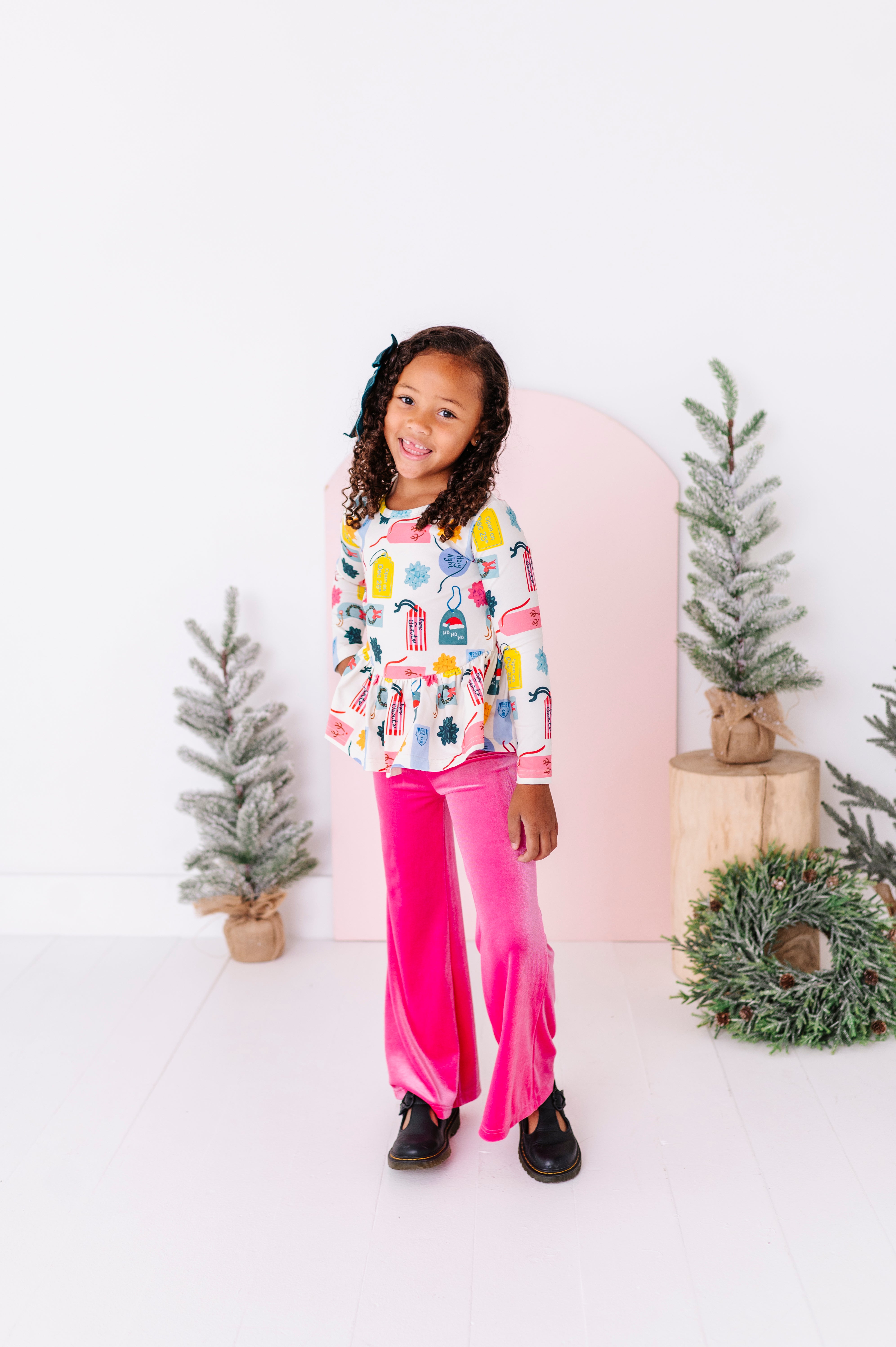 Hot Pink Velvet Pants | Wide-Leg Pants