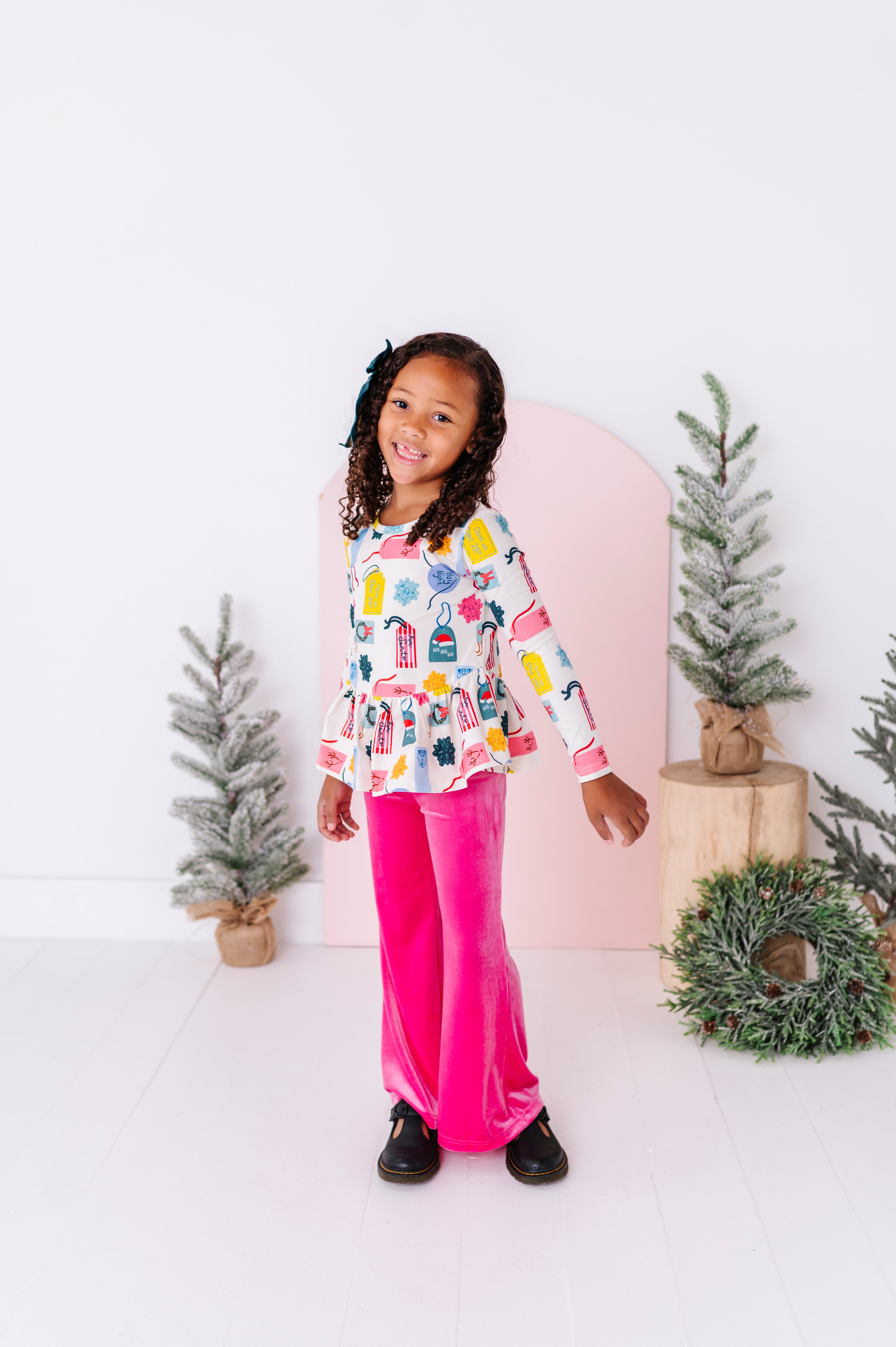 Hot Pink Velvet Pants | Wide-Leg Pants