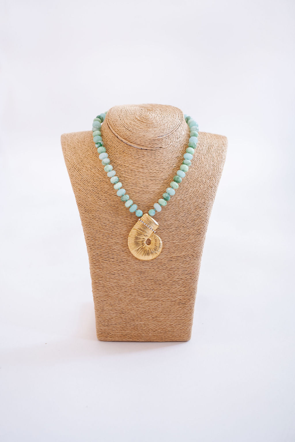 Macie Beaded Necklace - Shell - Bexa Boutique