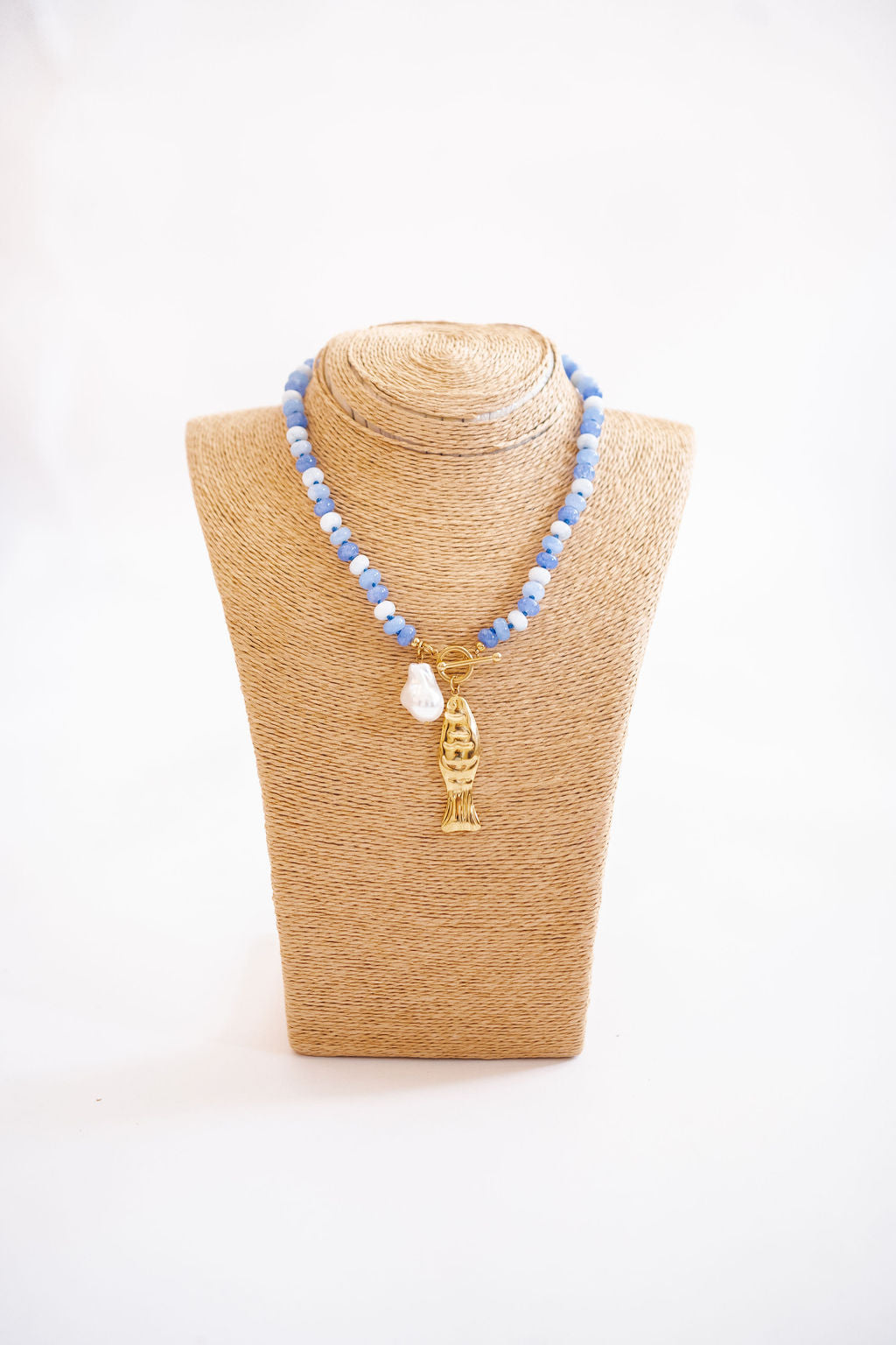 Macie Beaded Necklace - Shell - Bexa Boutique