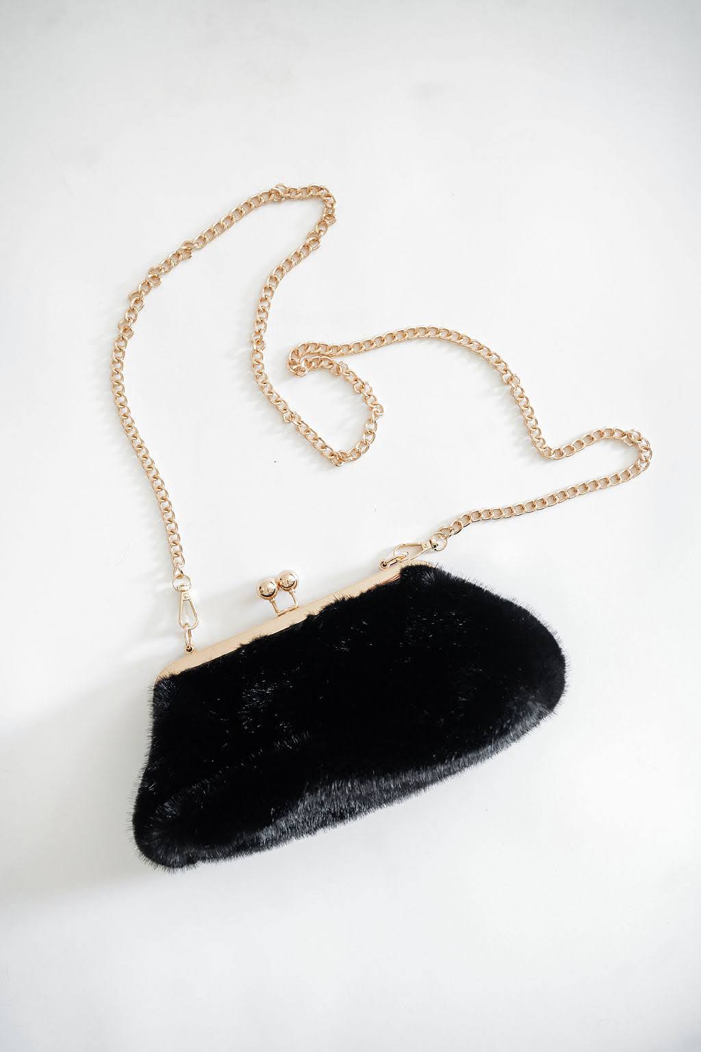 Sarah Faux Fur Clutch