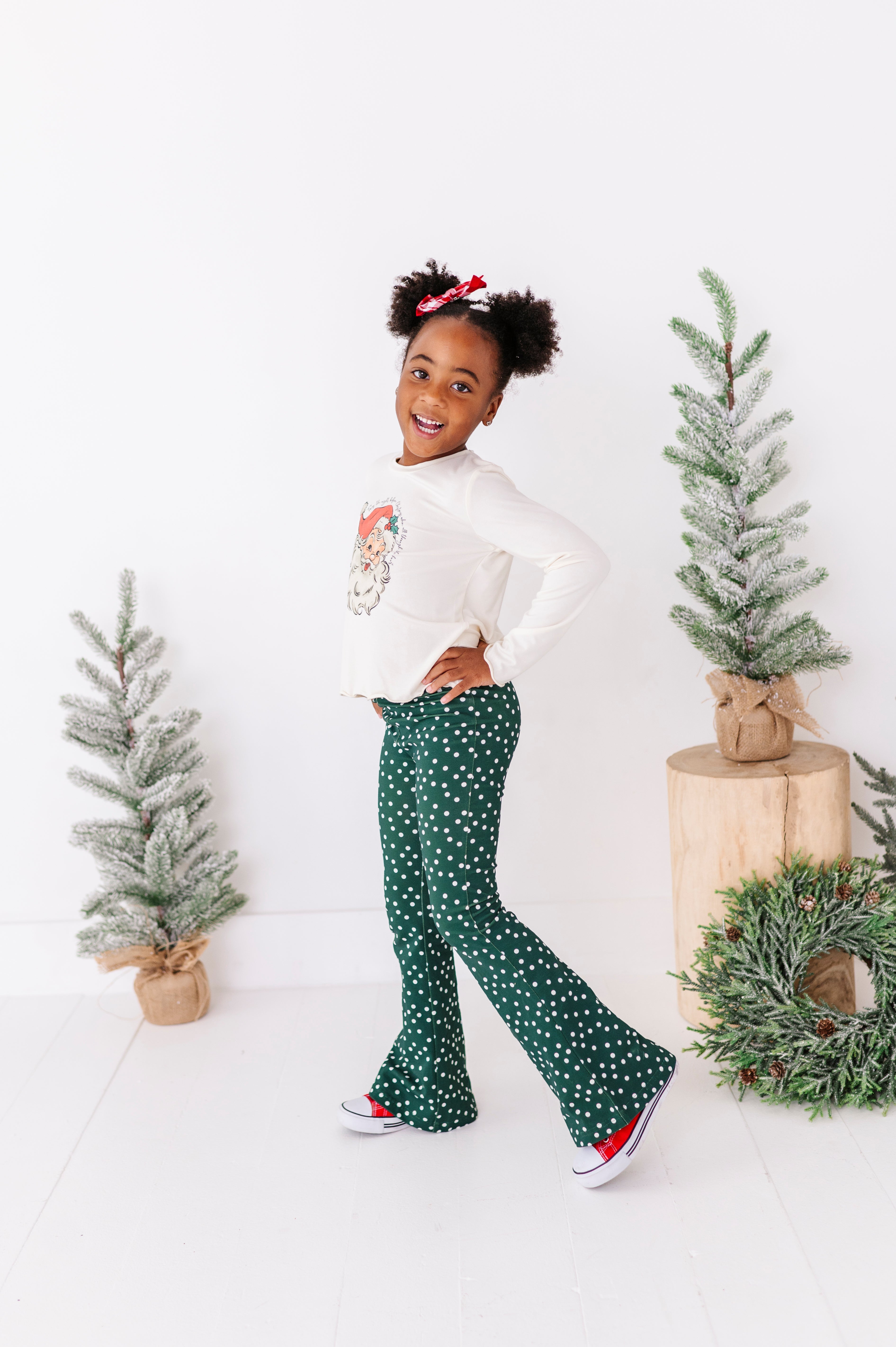 Evergreen Dottie Flare Pants | FLARES