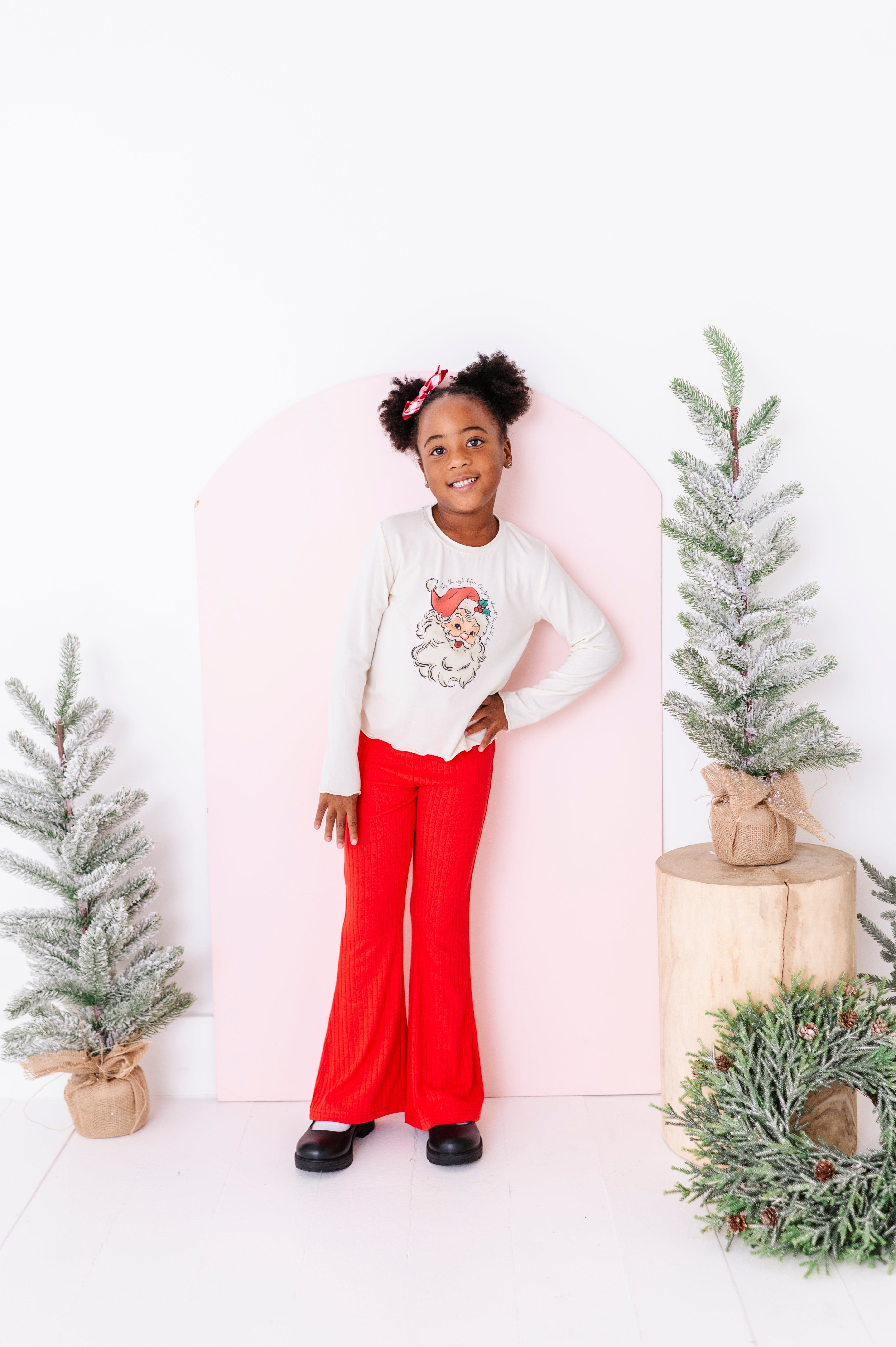 Jolly Santa Top| Bamboo Long Sleeve