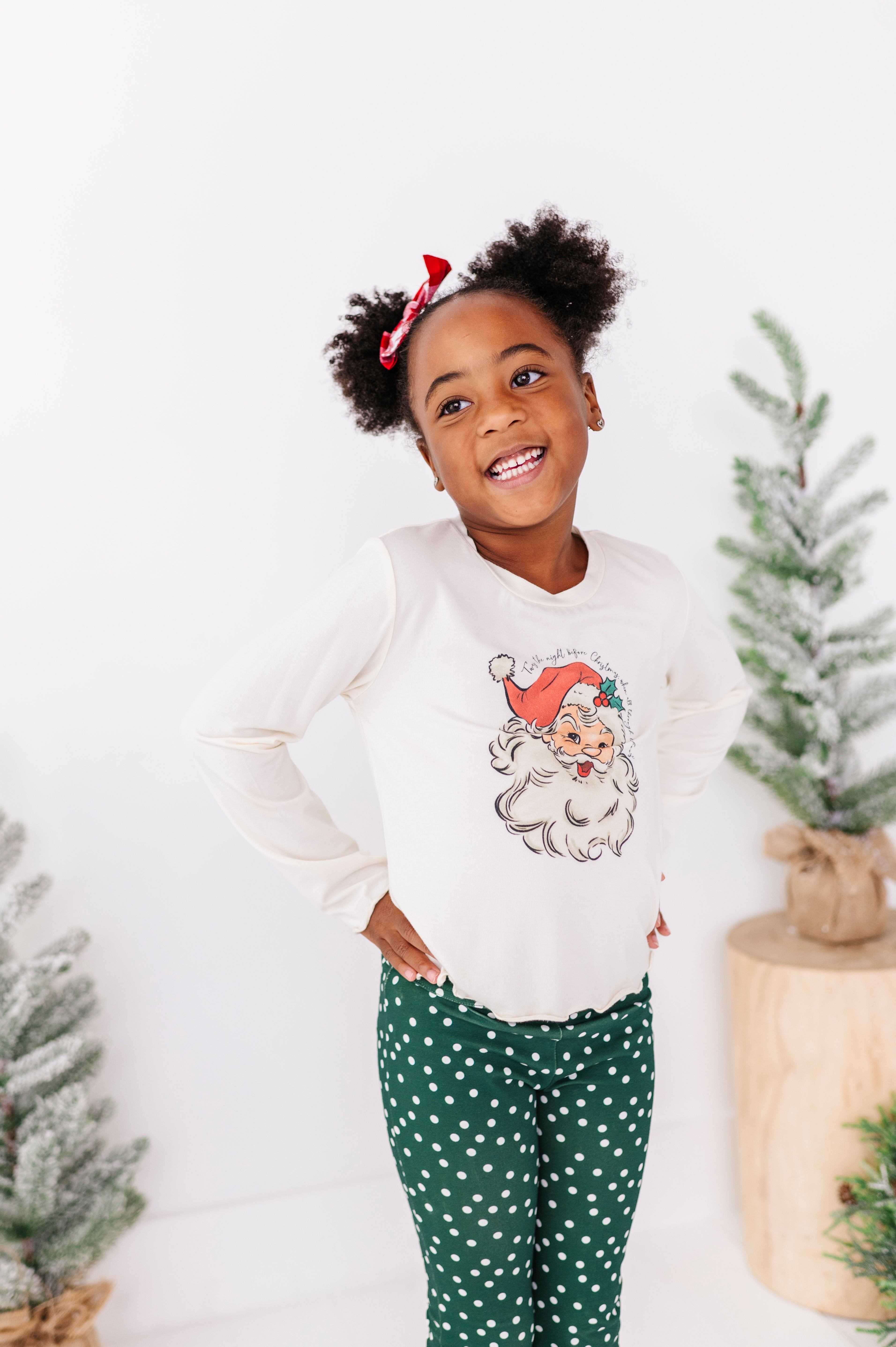 Jolly Santa Top| Bamboo Long Sleeve