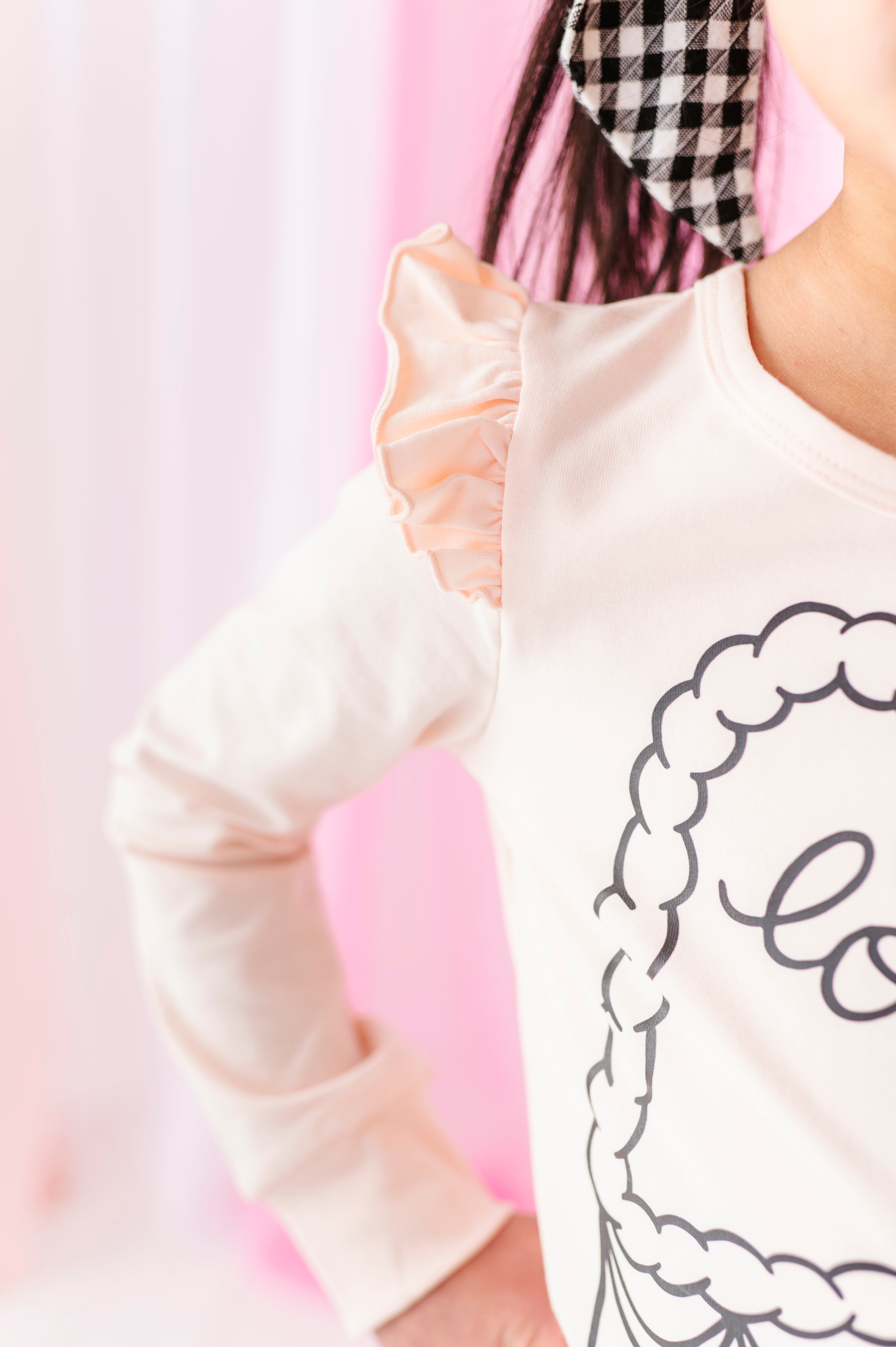 Love Cake | Pink Ruffle Long Sleeve