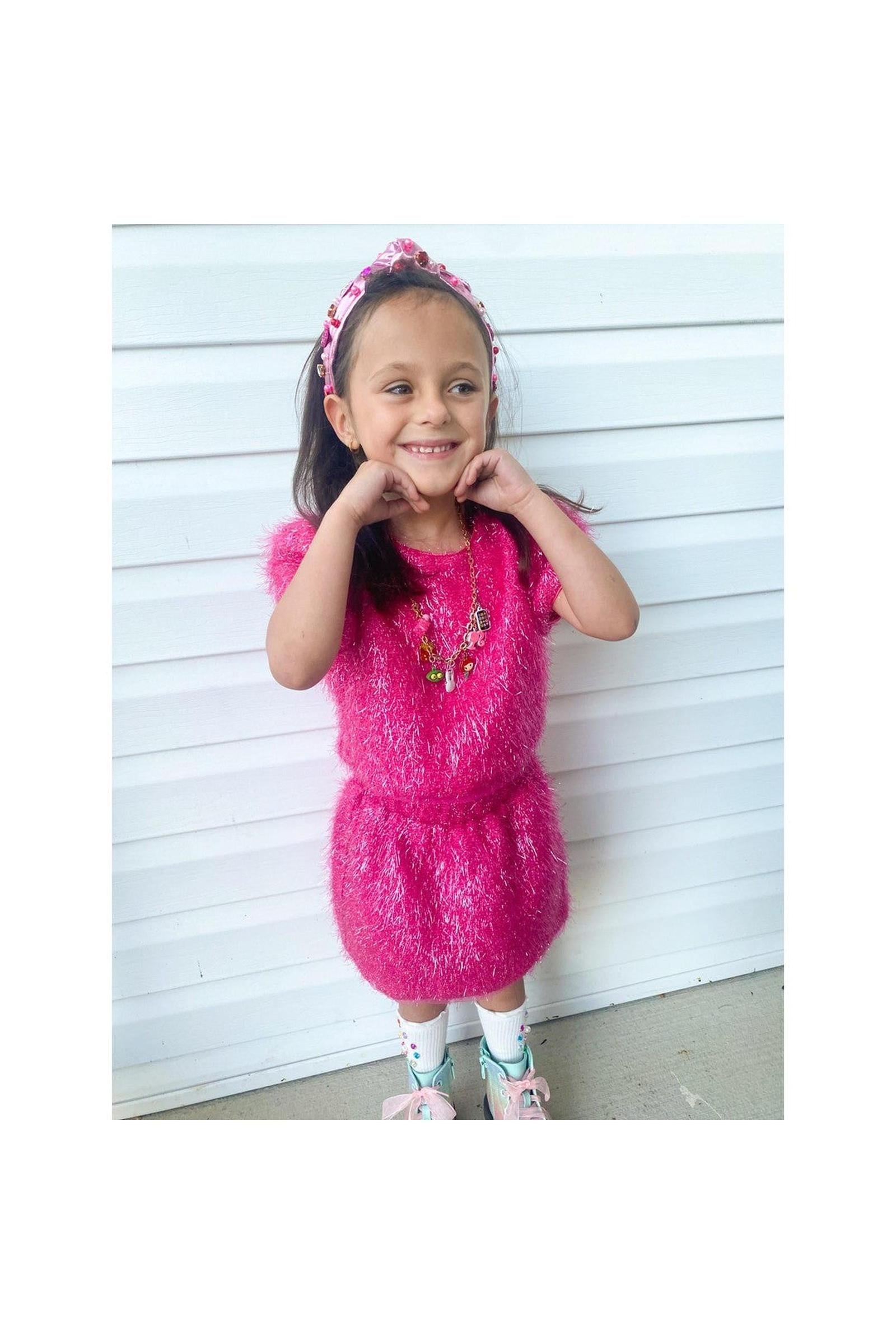 Pink Sparkle Tinsel Set