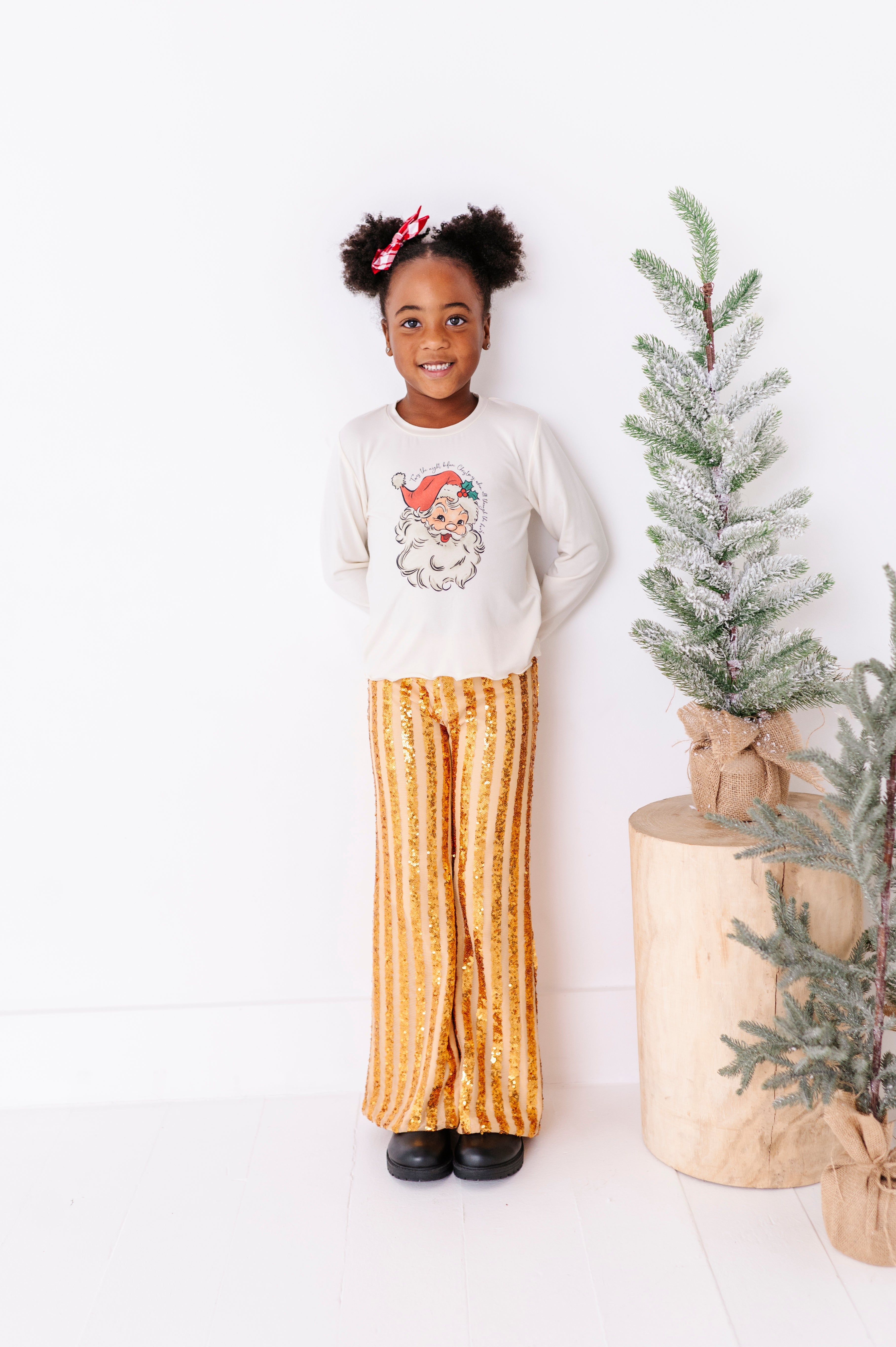 Jolly Santa Top| Bamboo Long Sleeve
