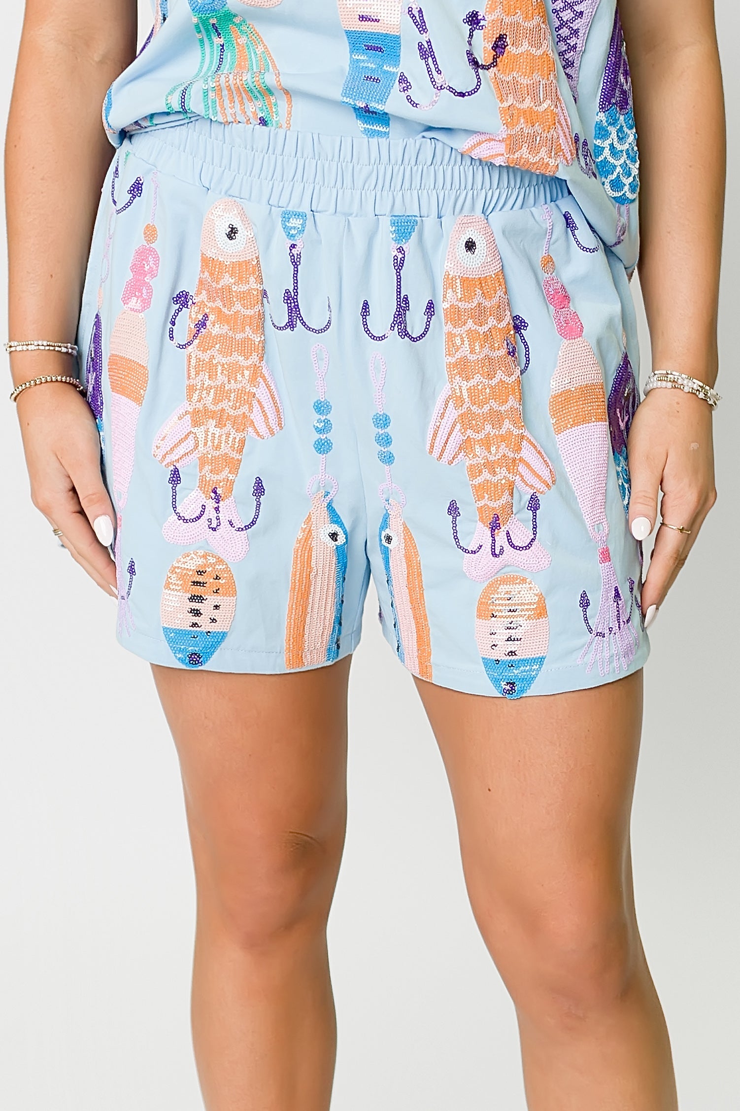 Fishing Bait Shorts - Bexa Boutique
