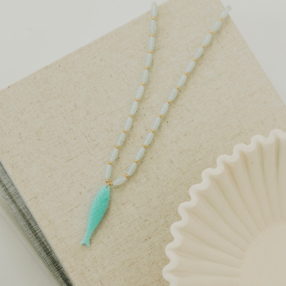 Fortune For the Fish Resin Necklace - Bexa Boutique