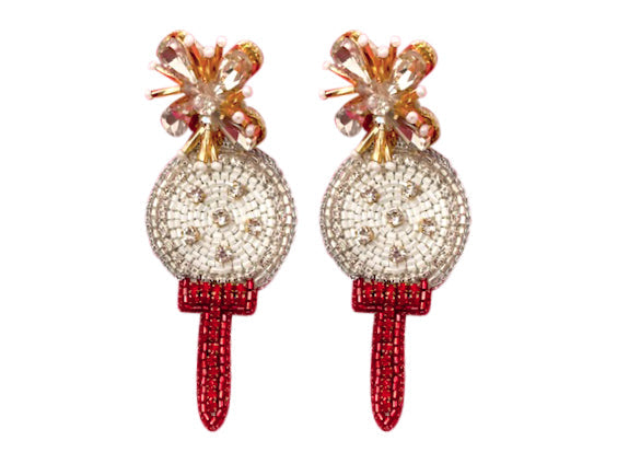 Golf Tee and Ball Earrings