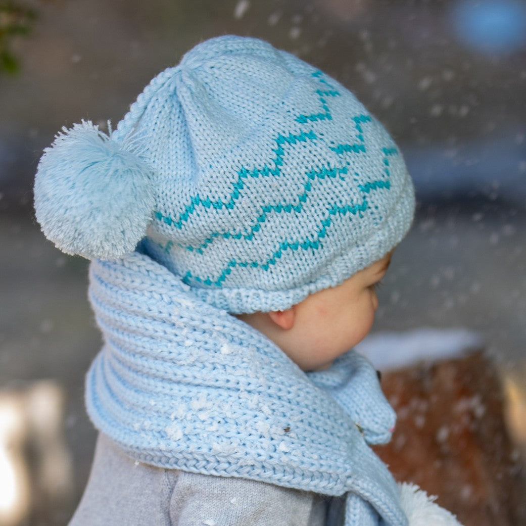 Kids Beanie 2PC Set with Mittens, for Boys and Girls (Age 1-6Y) Unique Novelty Design, Premium Quality