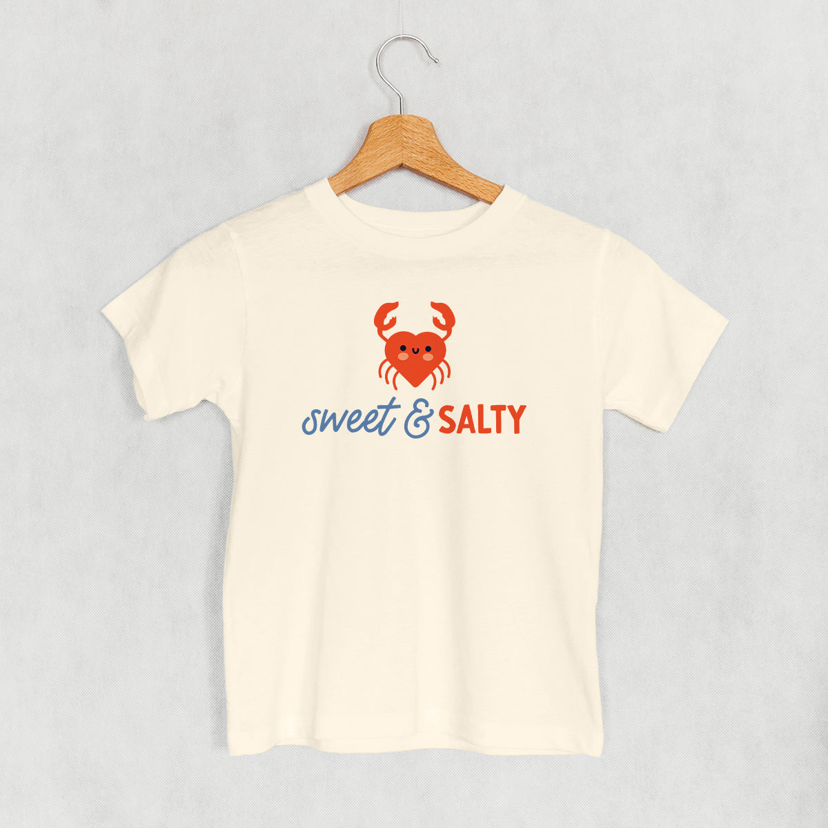 Sweet & Salty Crab (Kids) - Toddler Tee, Natural - Bexa Boutique
