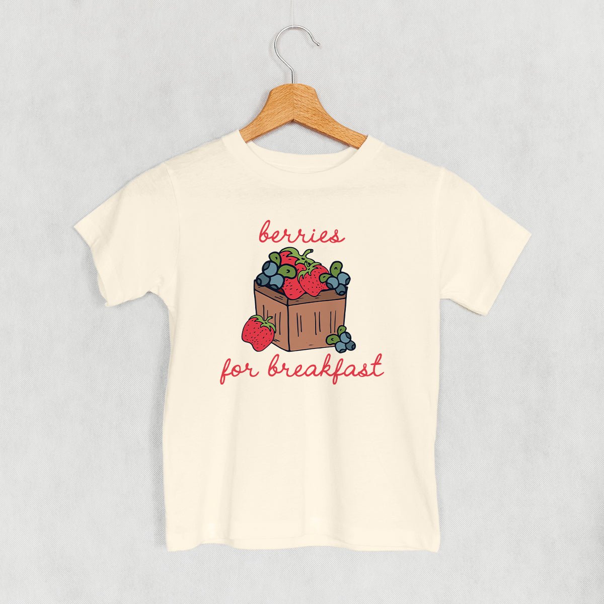 Berries For Breakfast (Kids) - Toddler Tee, Pink - Bexa Boutique