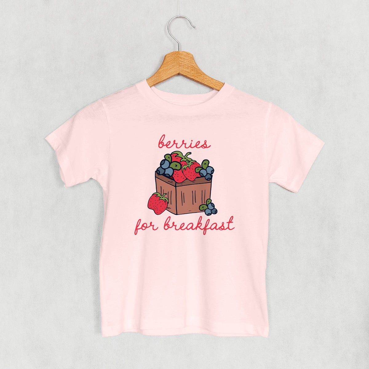 Berries For Breakfast (Kids) - Toddler Tee, Pink - Bexa Boutique