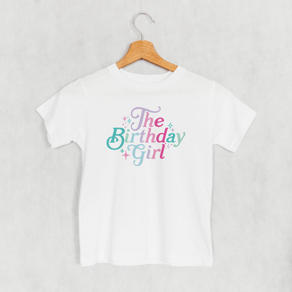 The Birthday Girl Sparkles (Kids) - Toddler Tee, Natural - Bexa Boutique