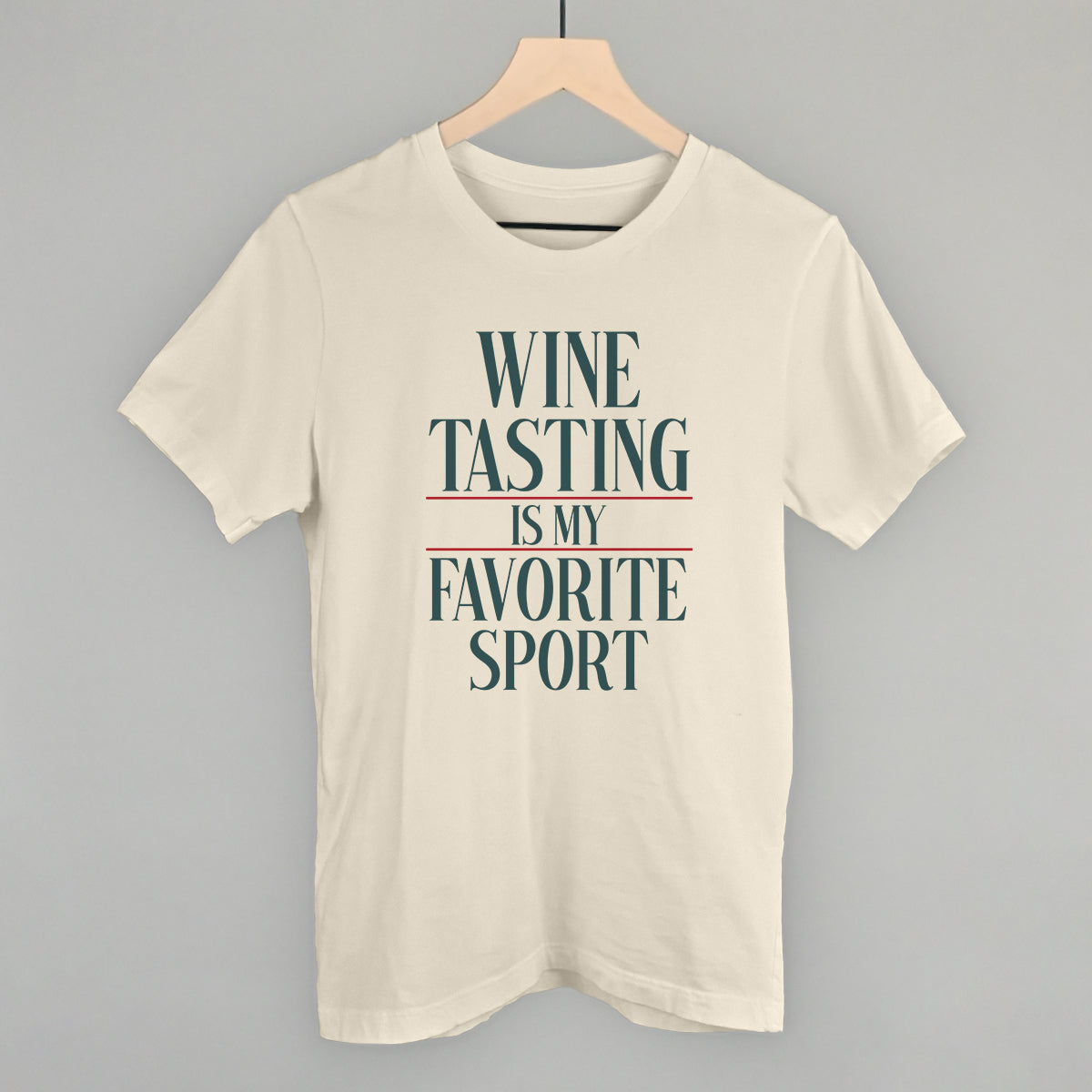 Wine Tasting Is My Favorite Sport - Sweatshirt, Oatmeal - Bexa Boutique