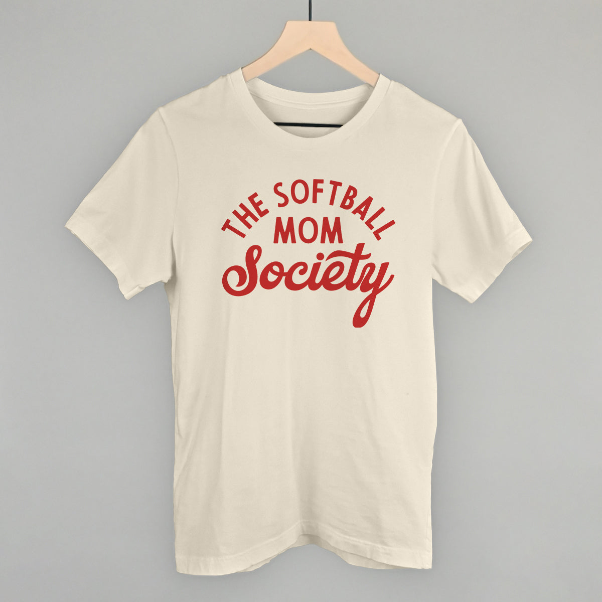 The Softball Mom Society - Sweatshirt, Oatmeal - Bexa Boutique
