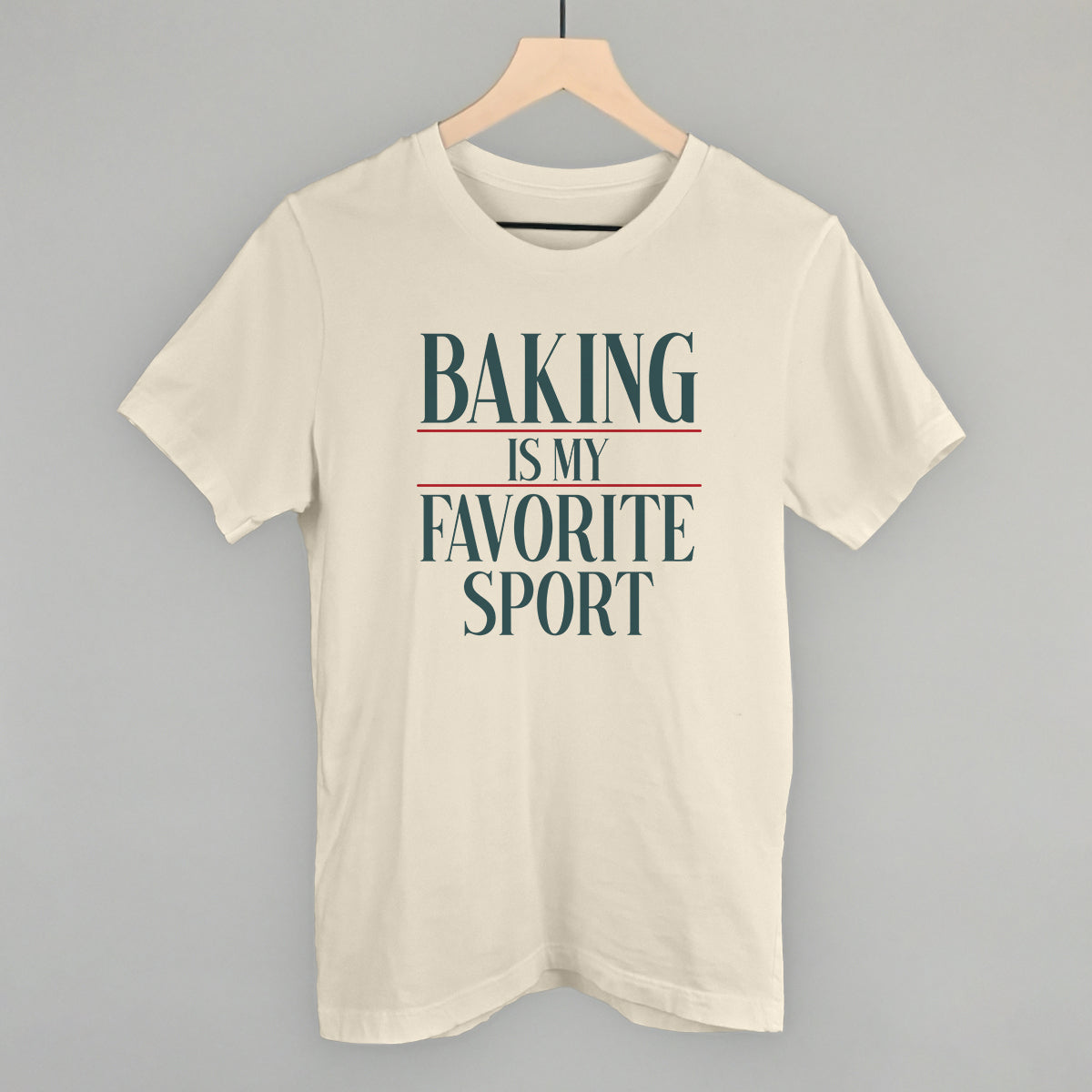 Baking Is My Favorite Sport - Oversized Corded Crew, Moonbeam - Bexa Boutique