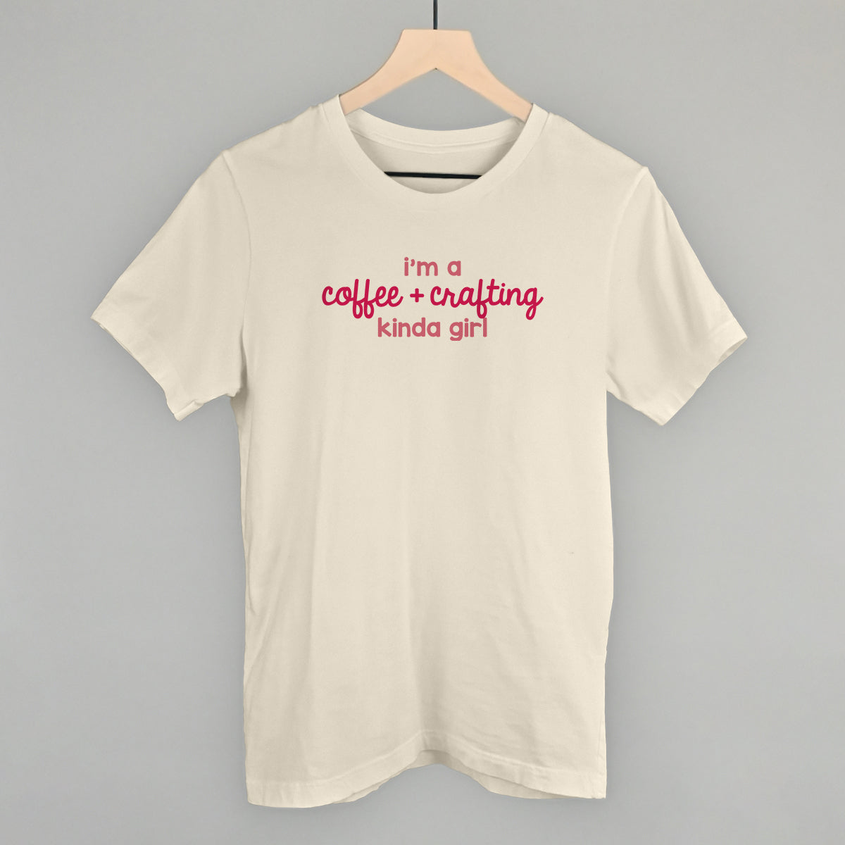 I'm A Coffee + Crafting Kinda Girl - Sweatshirt, White - Bexa Boutique