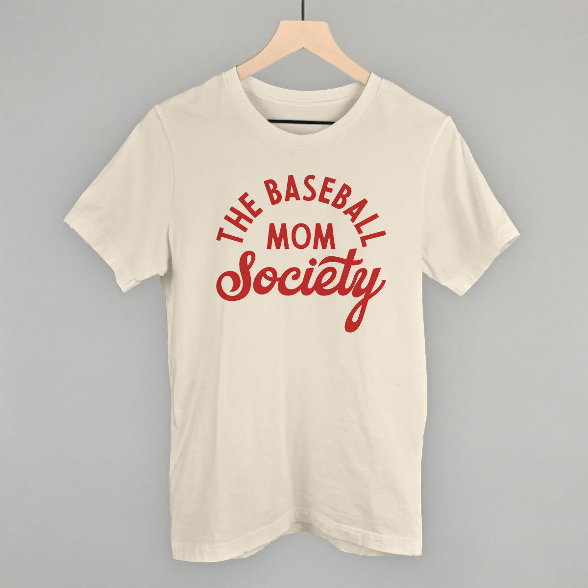 The Baseball Mom Society - Oversized Boxy Crew, Bone - Bexa Boutique