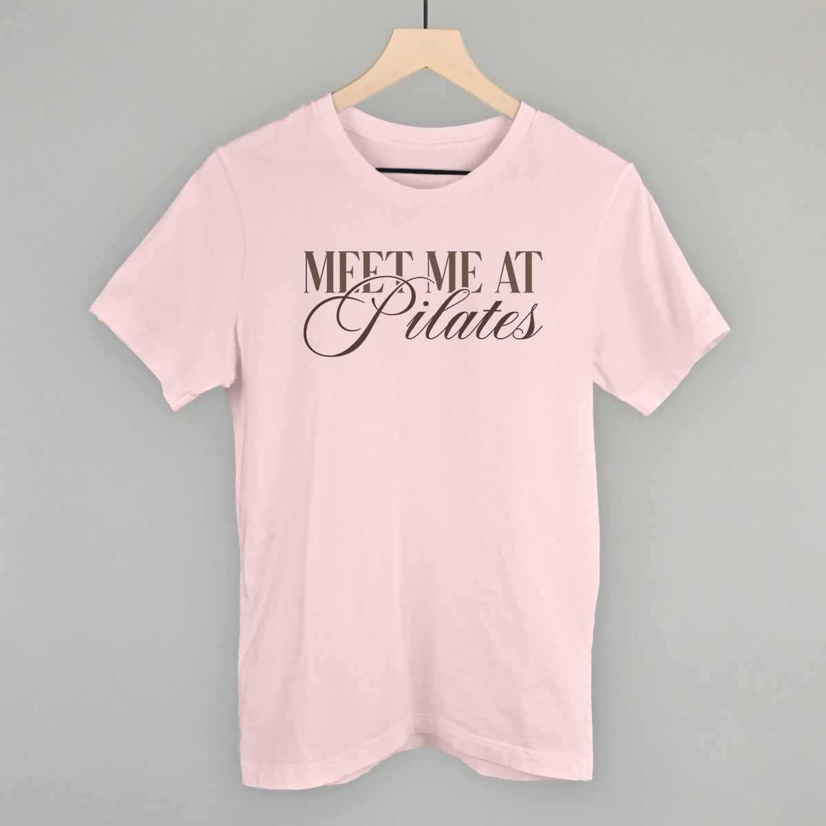 Meet Me At Pilates - Oversized Boxy Crew, Bone - Bexa Boutique