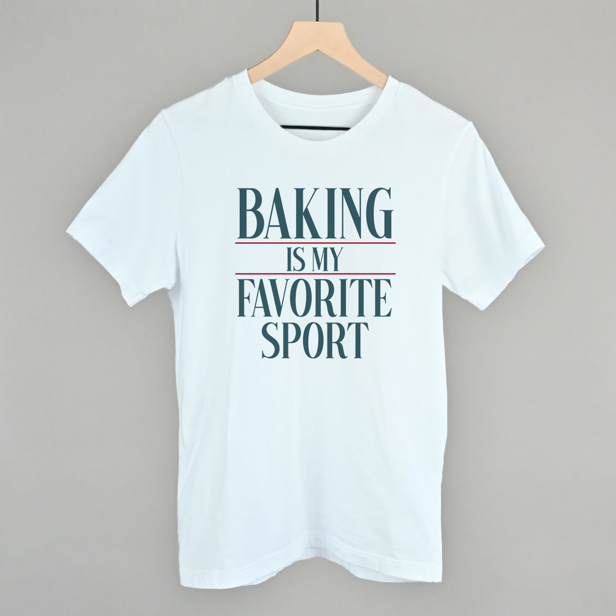 Baking Is My Favorite Sport - Oversized Corded Crew, Moonbeam - Bexa Boutique