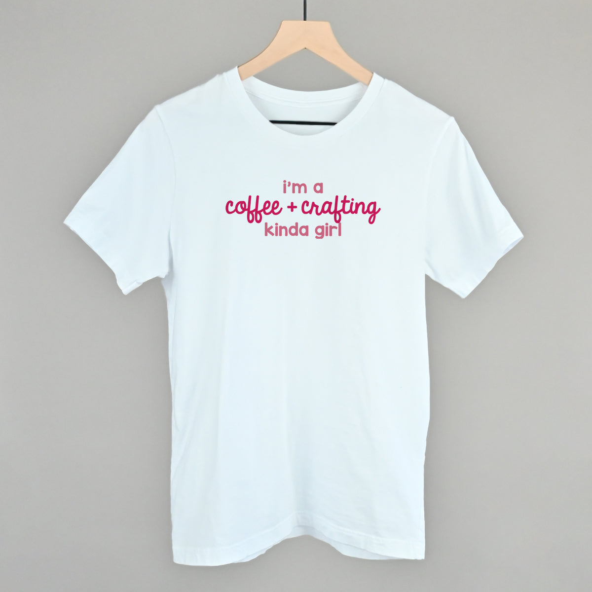 I'm A Coffee + Crafting Kinda Girl - Sweatshirt, White - Bexa Boutique
