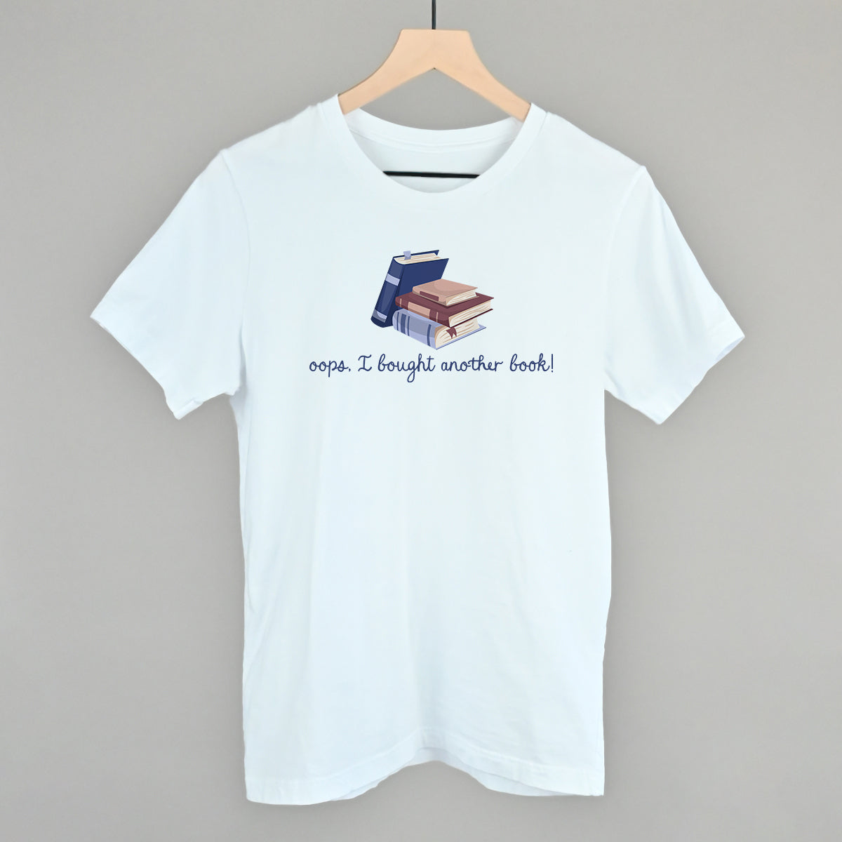 Oops, I Bought Another Book - Oversized Boxy Crew, Bone - Bexa Boutique