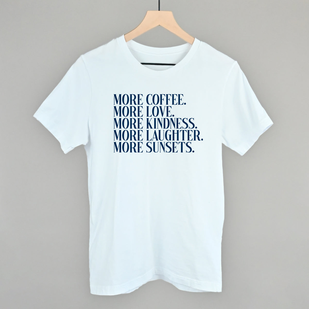 More Coffee More Love - Oversized Boxy Crew, Nantucket Breeze - Bexa Boutique