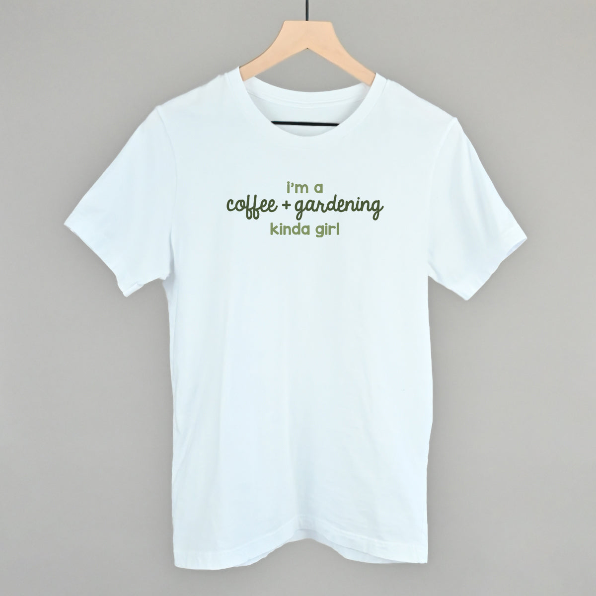 I'm A Coffee + Gardening Kinda Girl - Tee, Natural - Bexa Boutique