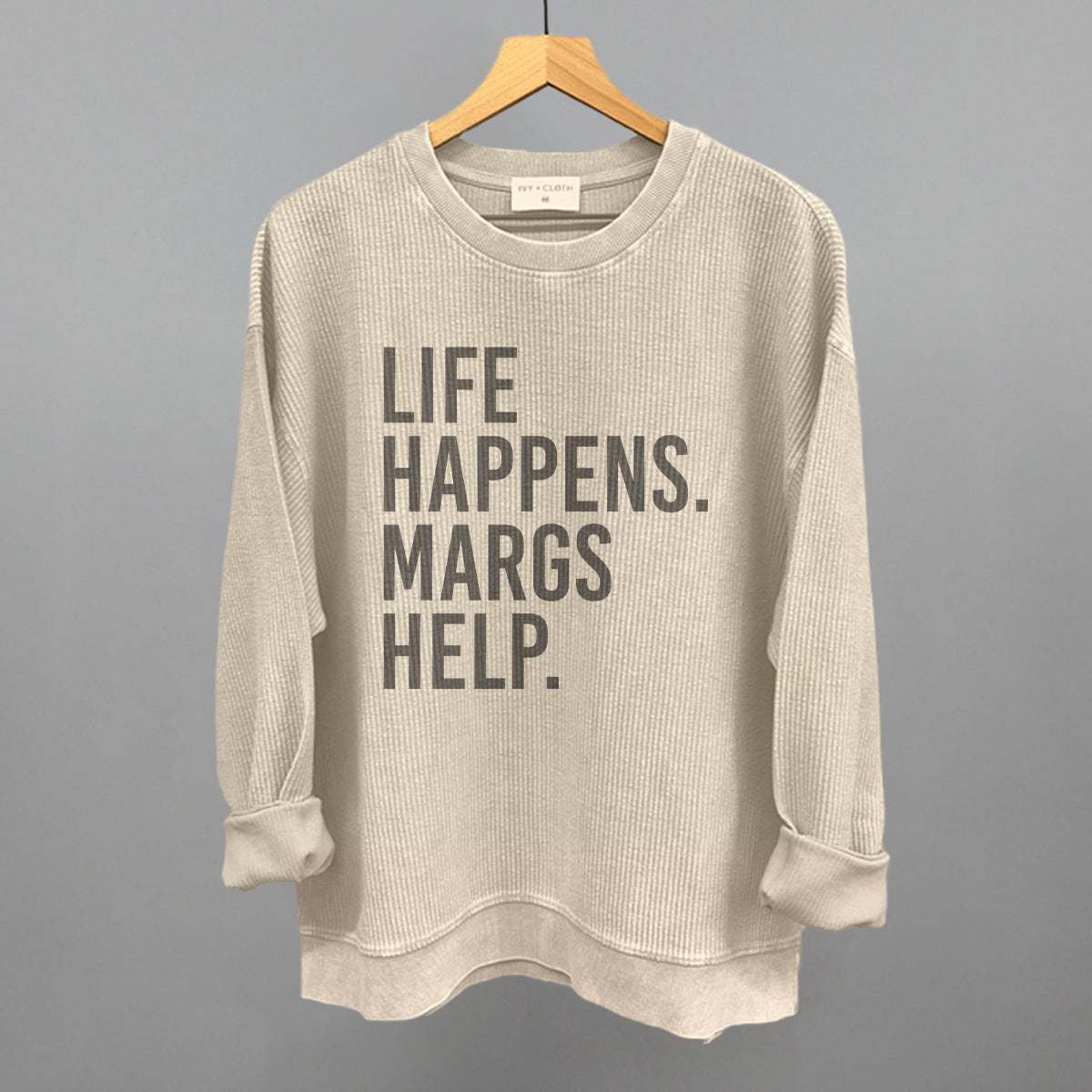 Life Happens Margs Help - Tee, Natural - Bexa Boutique