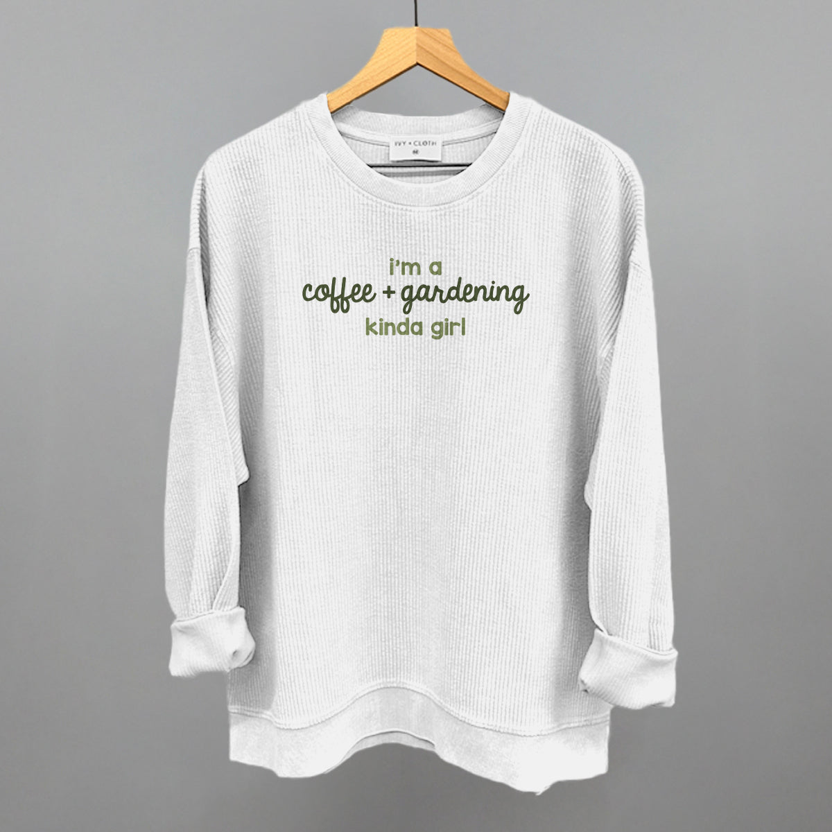 I'm A Coffee + Gardening Kinda Girl - Tee, Natural - Bexa Boutique