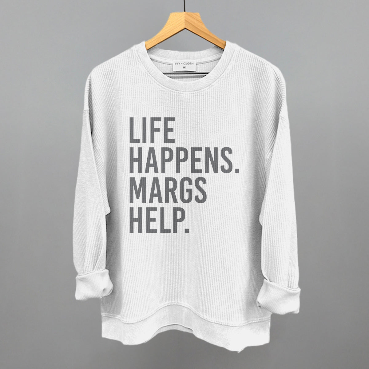 Life Happens Margs Help - Tee, Natural - Bexa Boutique