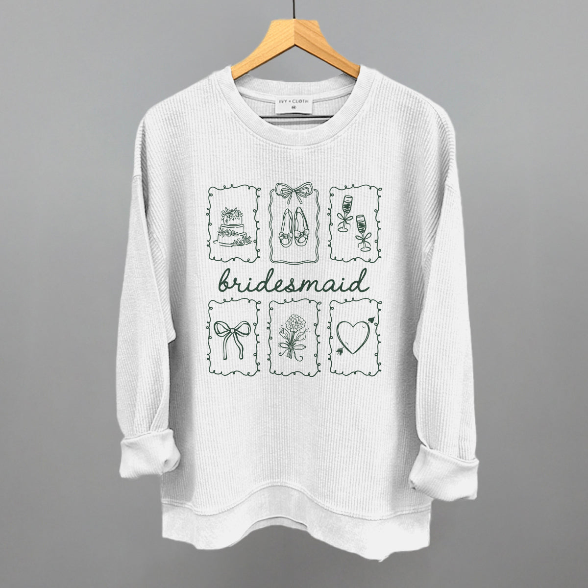 Bridesmaid Doodles - Sweatshirt, Oatmeal - Bexa Boutique