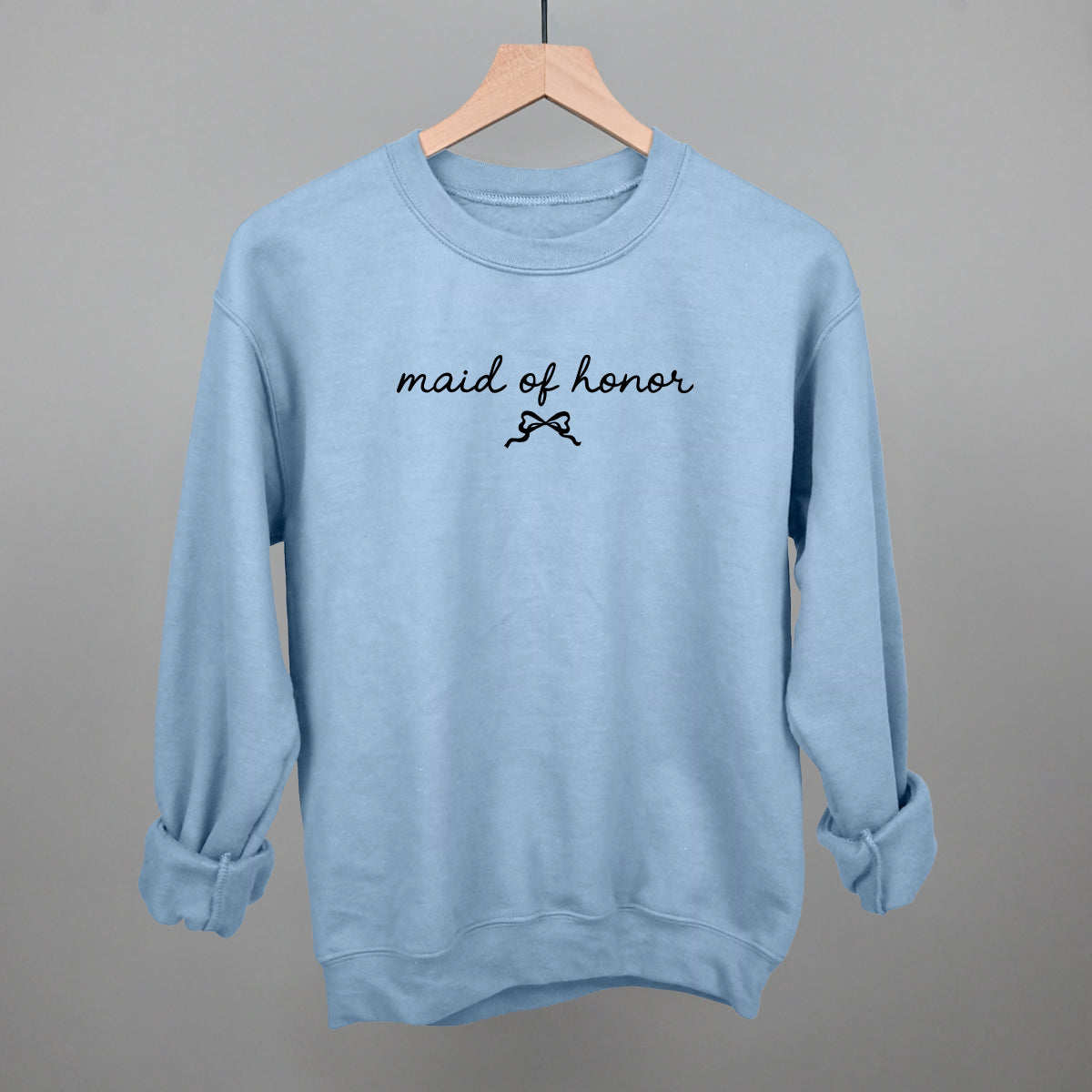 Maid Of Honor Bow + Script - Comfort Colors Tee, Blossom - Bexa Boutique