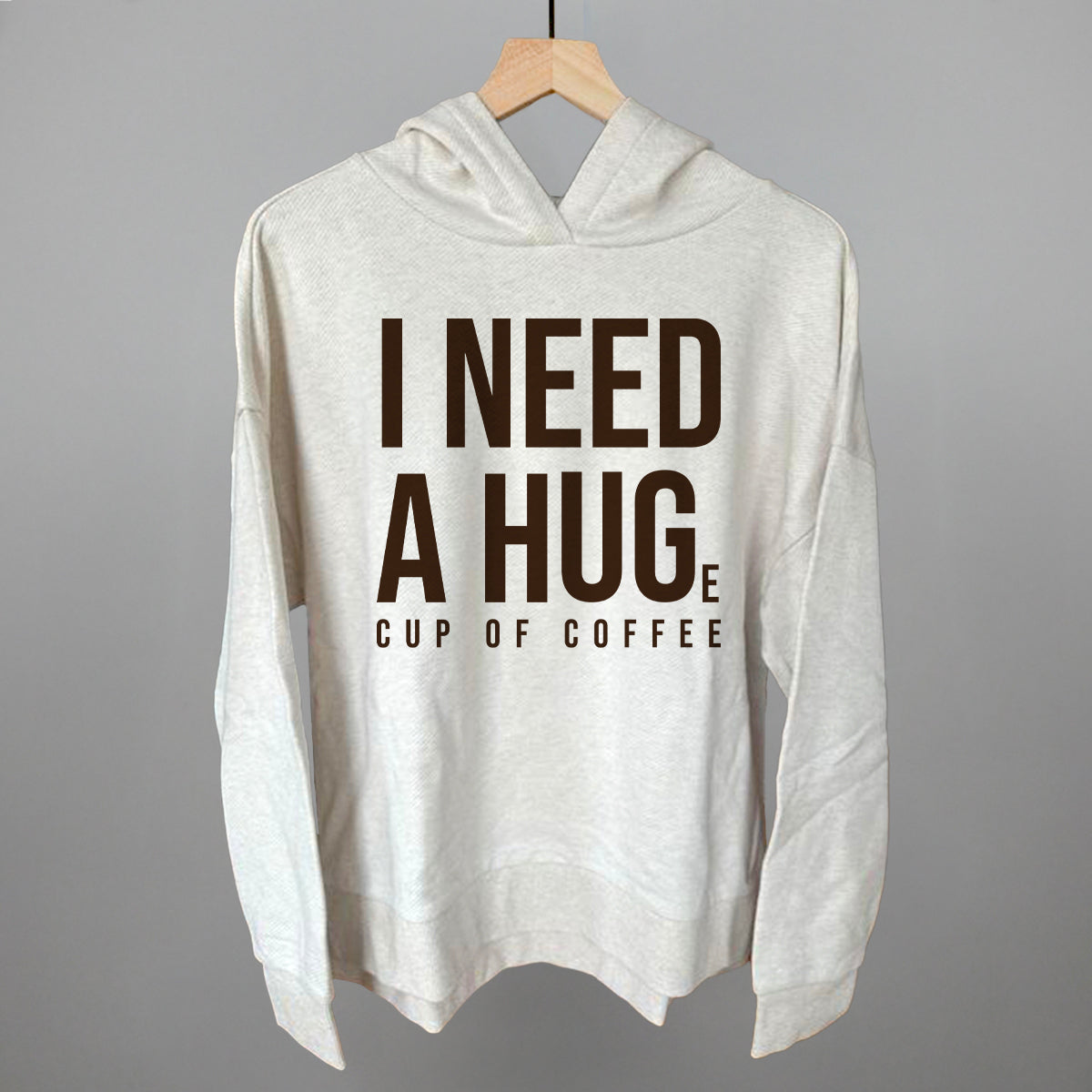 I Need A Hug (Coffee) - Sweatshirt, Oatmeal - Bexa Boutique