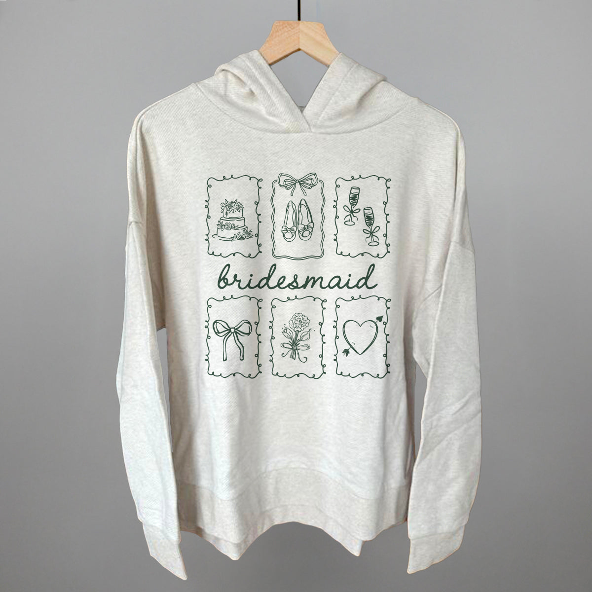 Bridesmaid Doodles - Sweatshirt, Oatmeal - Bexa Boutique