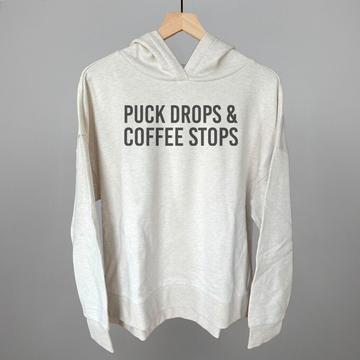 Puck Drops & Coffee Stops - Oversized Boxy Crew, Nantucket Breeze - Bexa Boutique