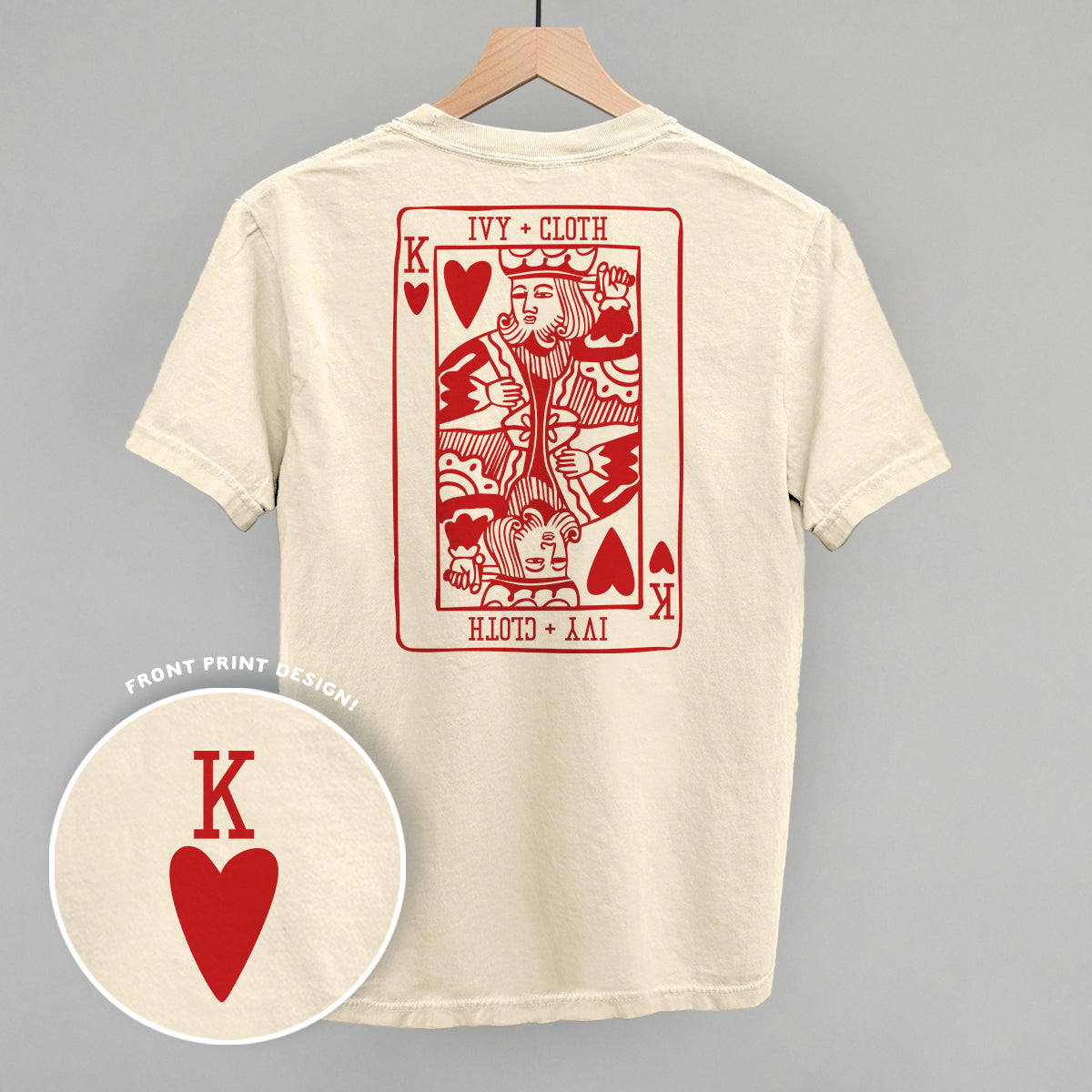 King Of Hearts (Back Print) - Comfort Colors Tee, Blossom - Bexa Boutique