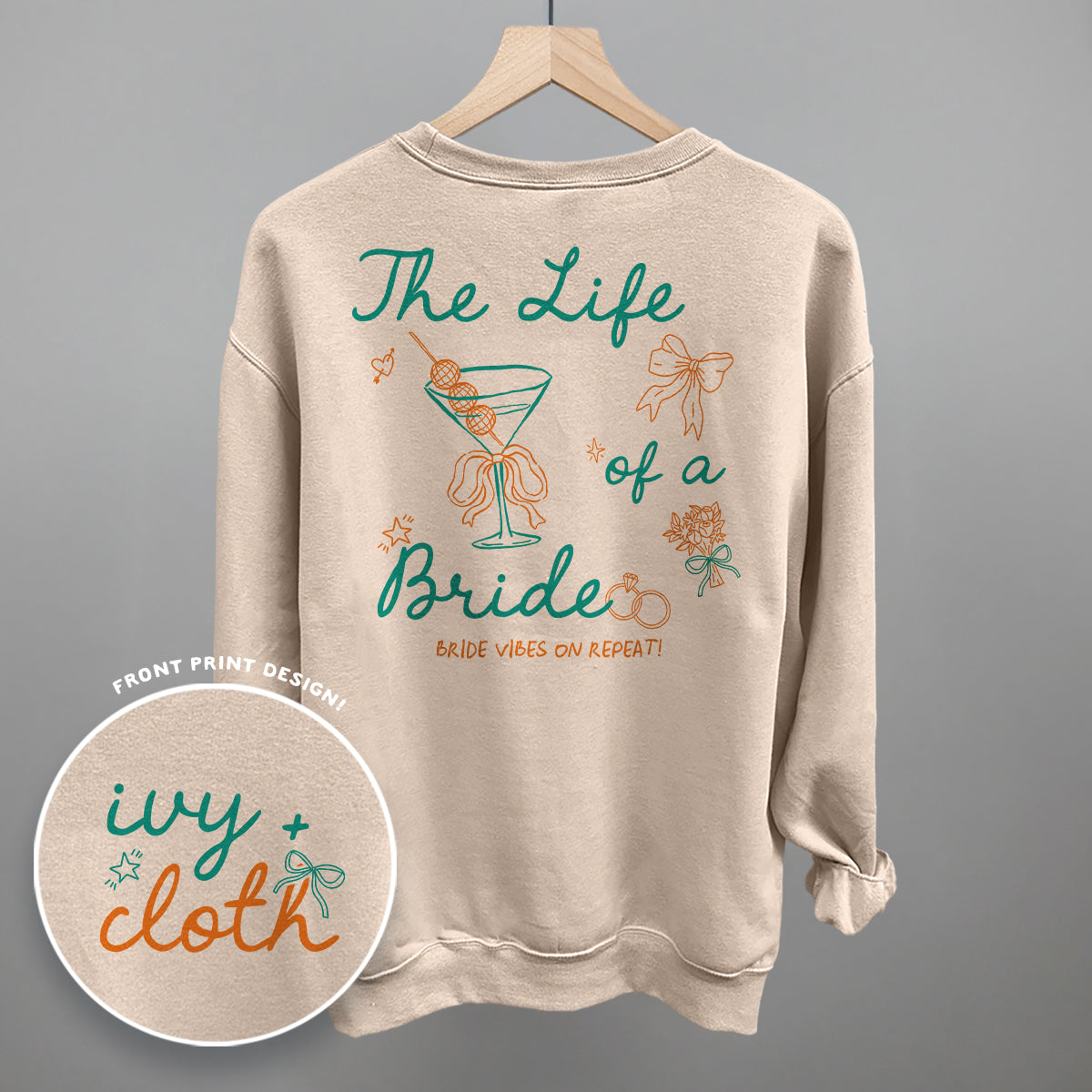 The Life Of A Bride (Back Print) - Comfort Colors Tee, Ivory - Bexa Boutique