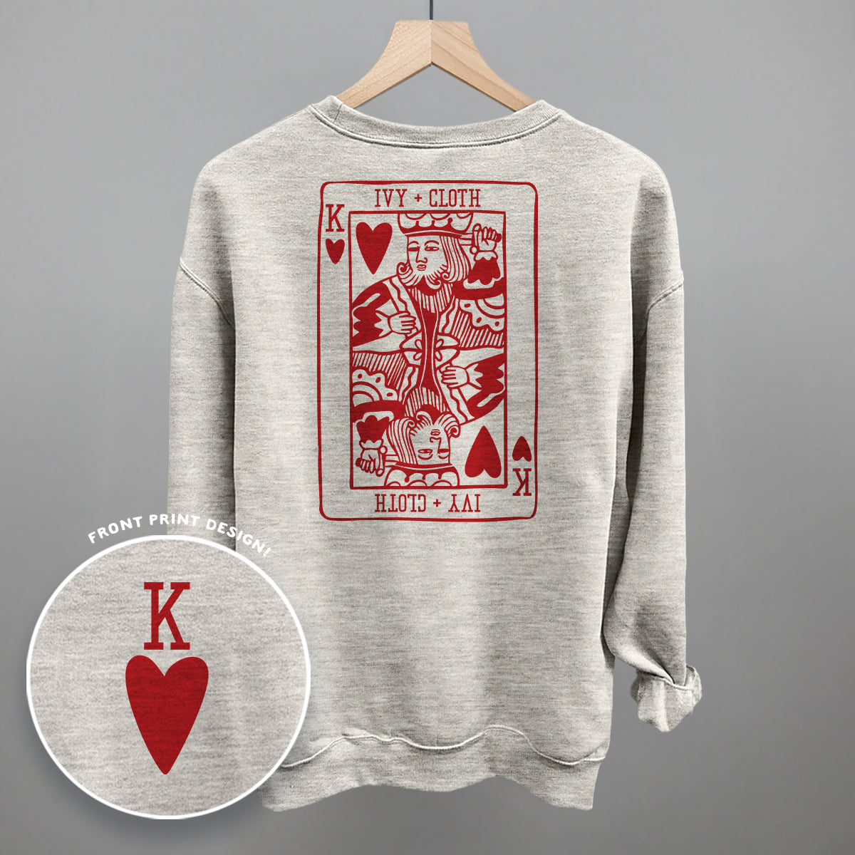 King Of Hearts (Back Print) - Comfort Colors Tee, Blossom - Bexa Boutique