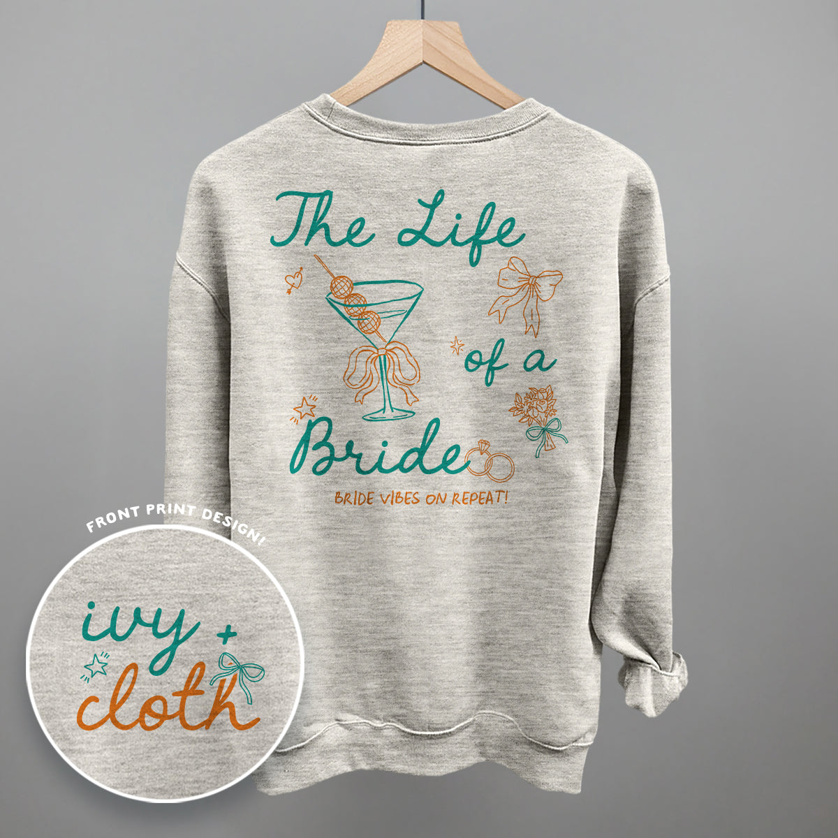 The Life Of A Bride (Back Print) - Comfort Colors Tee, Ivory - Bexa Boutique