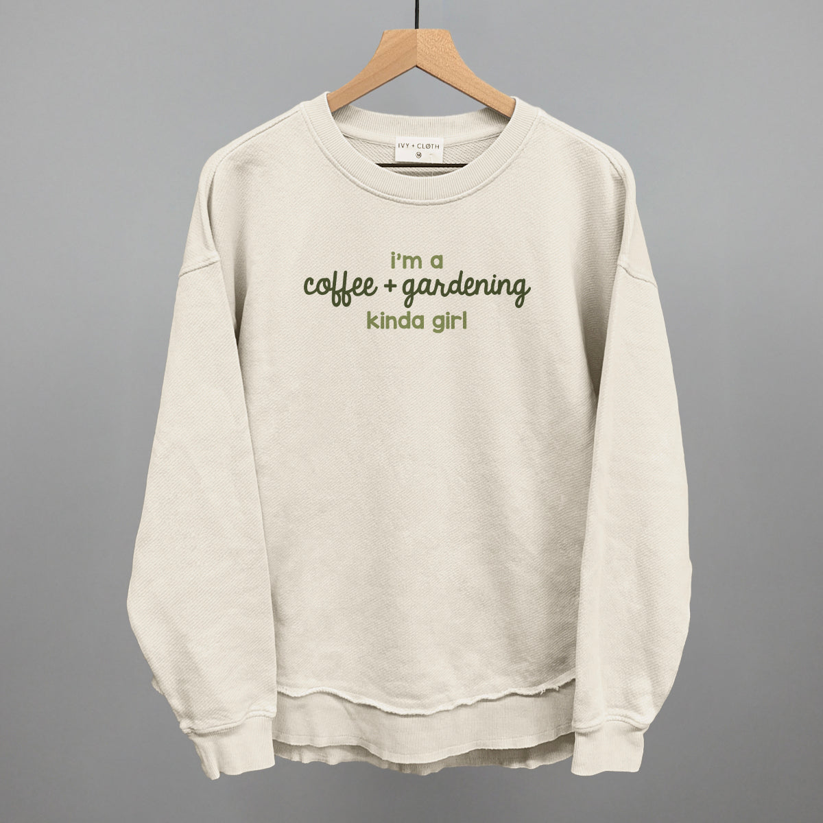 I'm A Coffee + Gardening Kinda Girl - Tee, Natural - Bexa Boutique