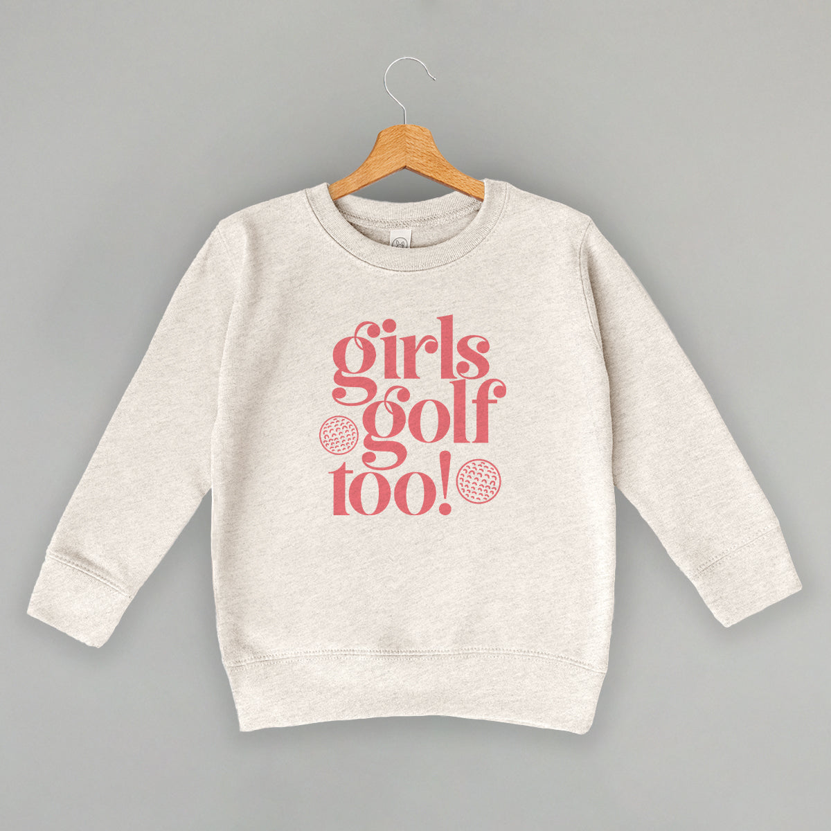 Girls Golf Too (Kids) - Toddler Tee, Pink - Bexa Boutique