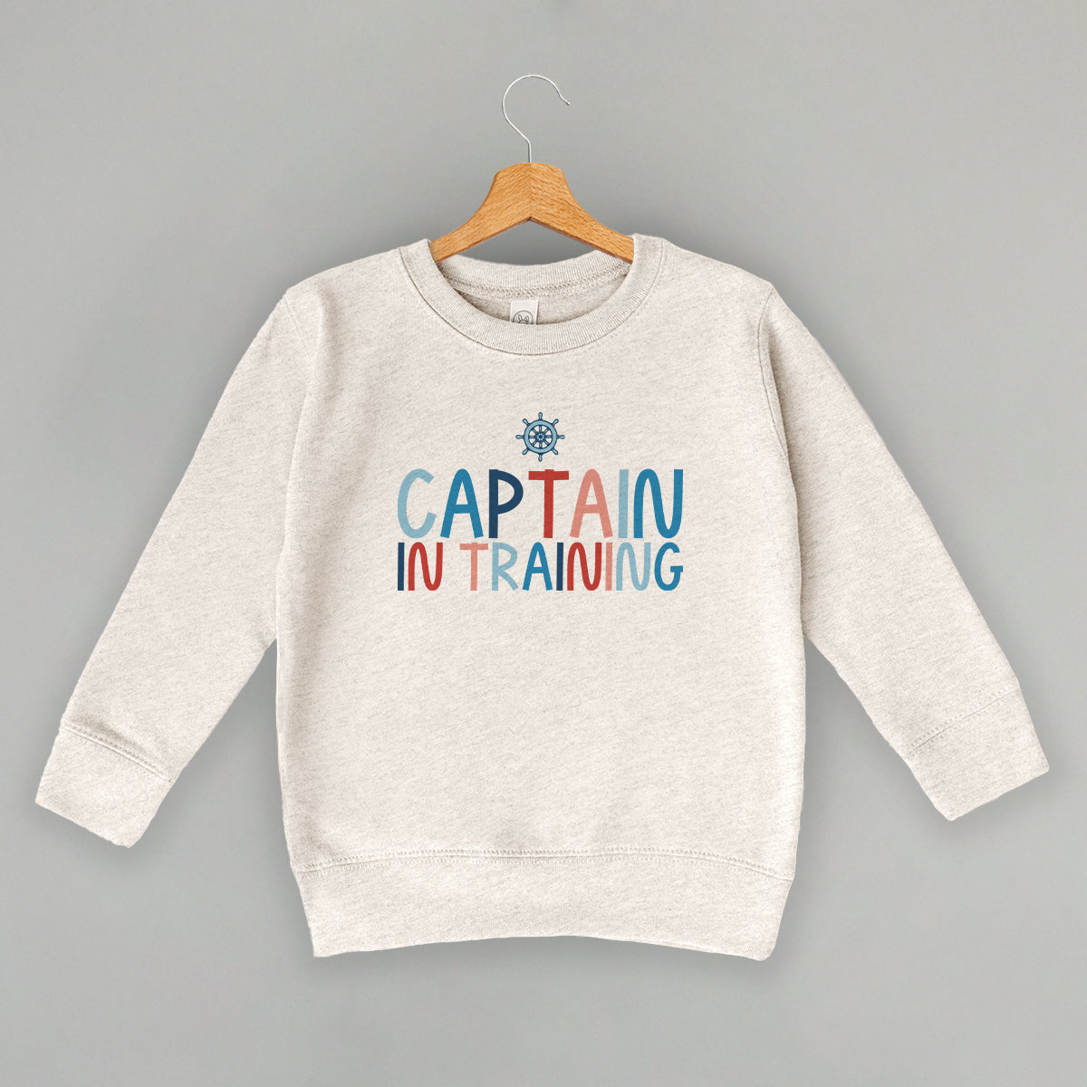 Captain In Training (Kids) - Toddler Tee, Natural - Bexa Boutique