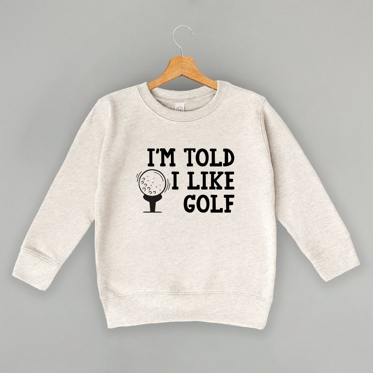 I'm Told I Like Golf (Kids) - Toddler Tee, Heather - Bexa Boutique
